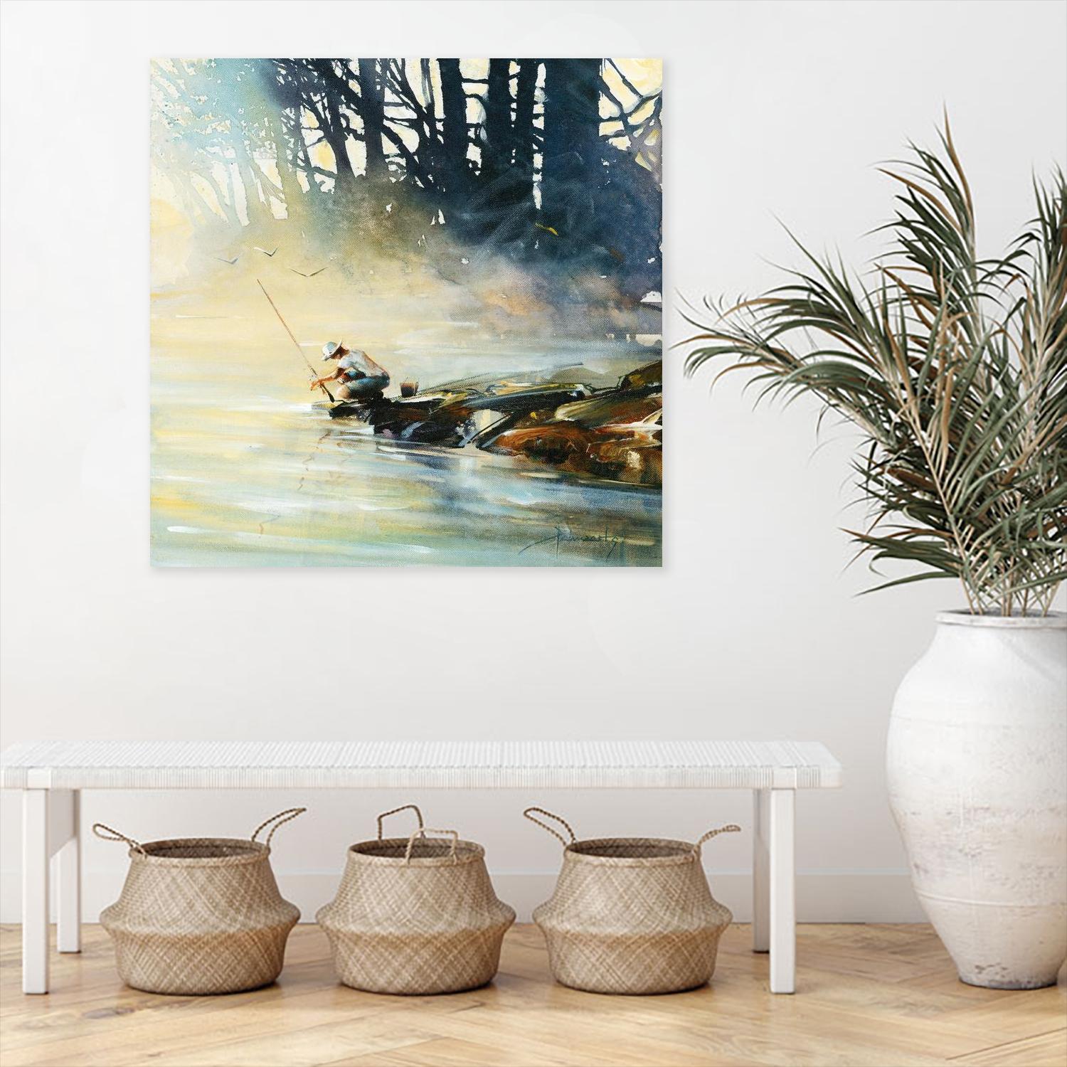 Ensemble by Roland Palmaerts on GIANT ART - blue landscape