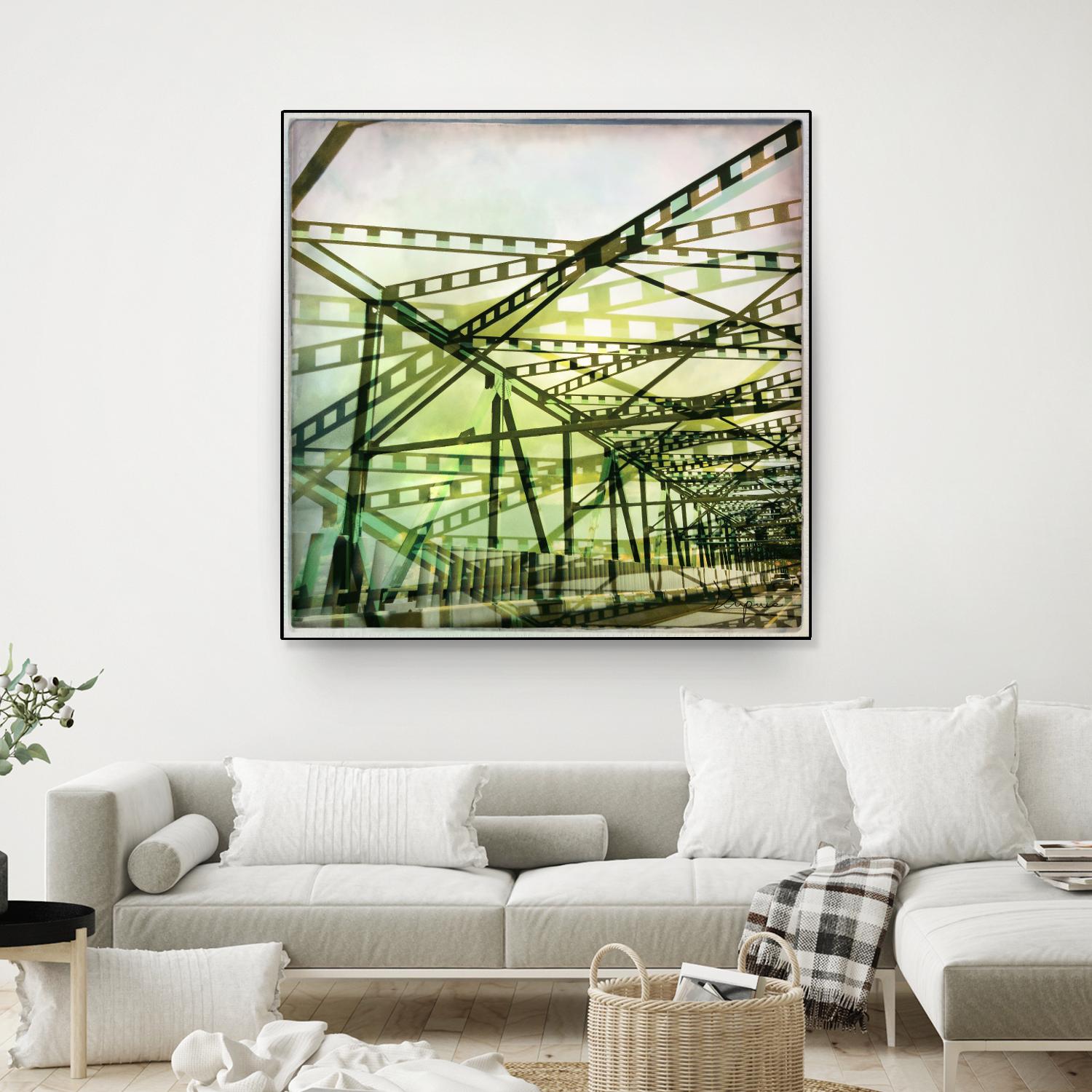 Bridge structure I by Jean-François Dupuis on GIANT ART - grey city scene