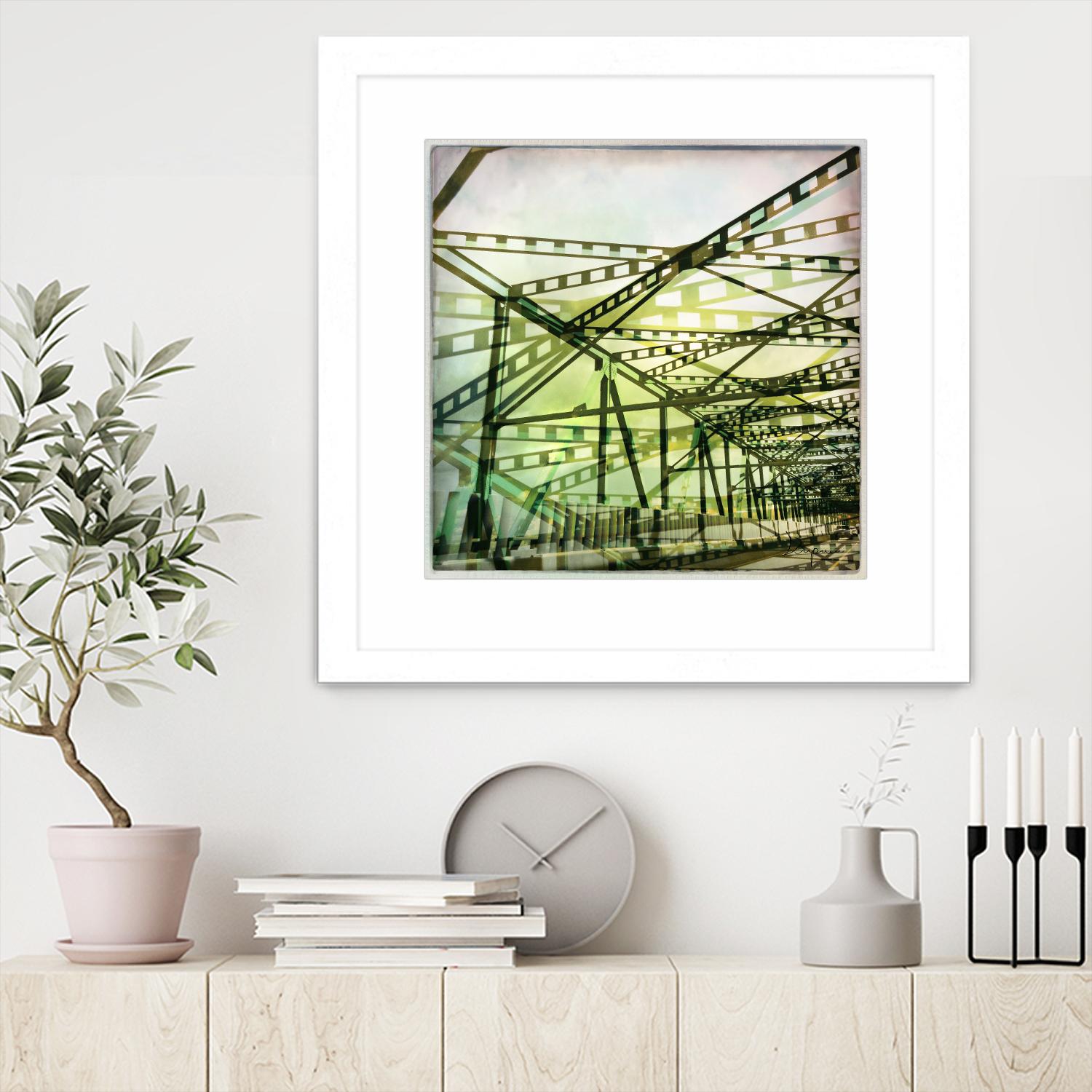 Bridge structure I by Jean-François Dupuis on GIANT ART - grey city scene