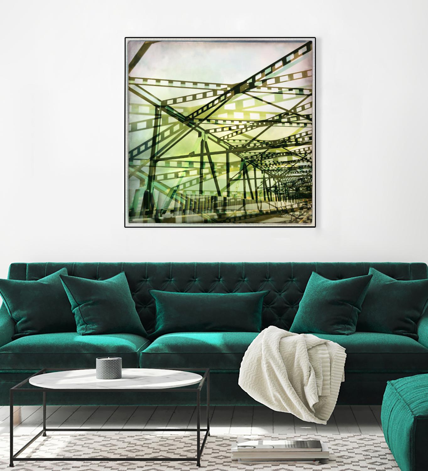 Bridge structure I by Jean-François Dupuis on GIANT ART - grey city scene