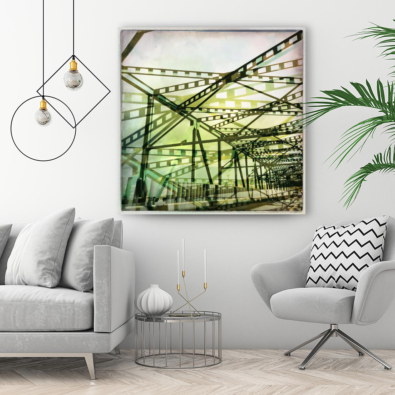 Bridge structure I by Jean-François Dupuis on GIANT ART - green architectural pont