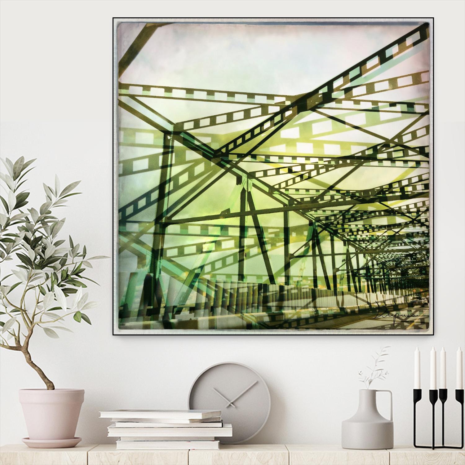 Bridge structure I by Jean-François Dupuis on GIANT ART - grey city scene
