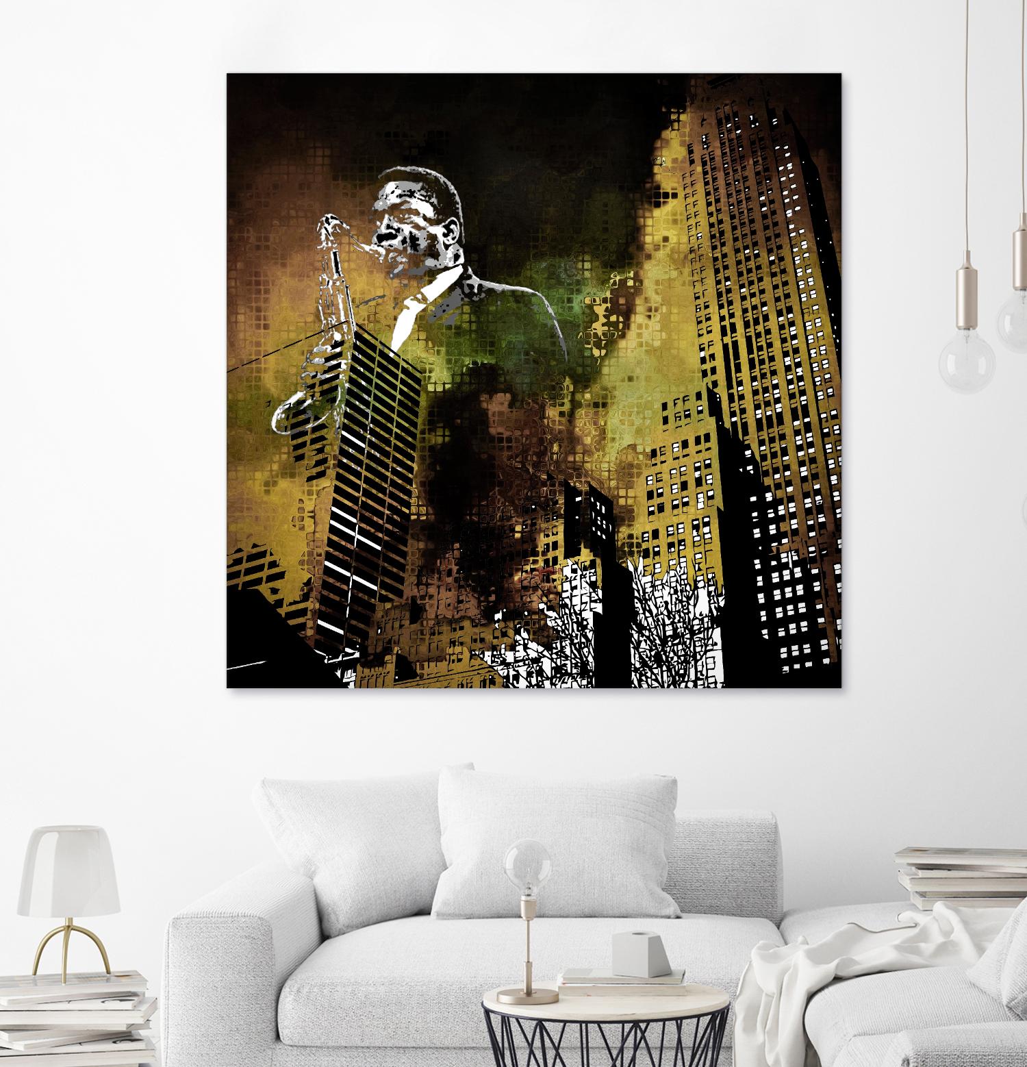 Jazzi I by Jefd on GIANT ART - yellow music - dance