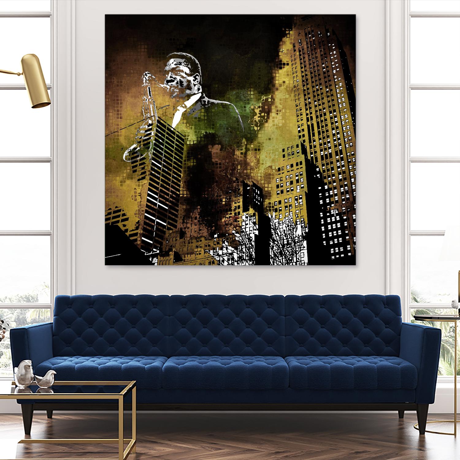 Jazzi I by Jefd on GIANT ART - yellow music - dance