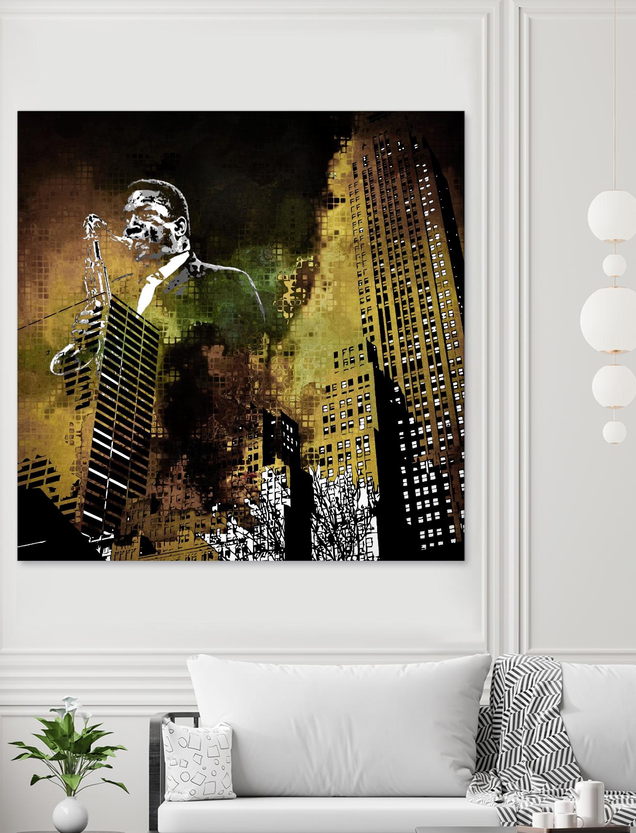 Jazzi I by Jefd on GIANT ART - yellow music - dance