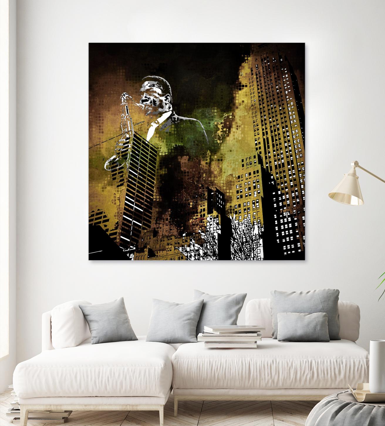 Jazzi I by Jefd on GIANT ART - yellow music - dance