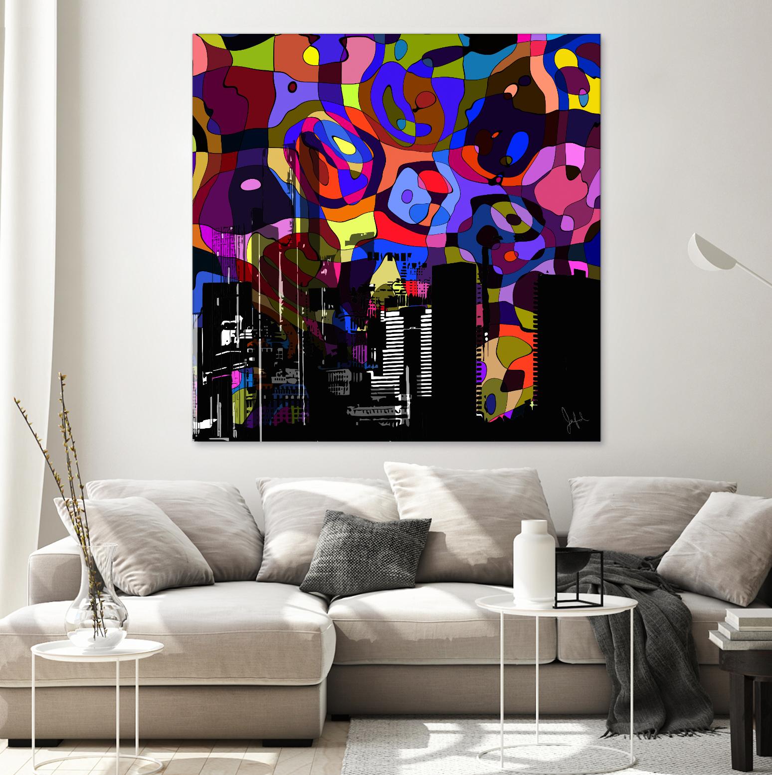 Urban Color V by Jefd on GIANT ART - blue pop art - alternative