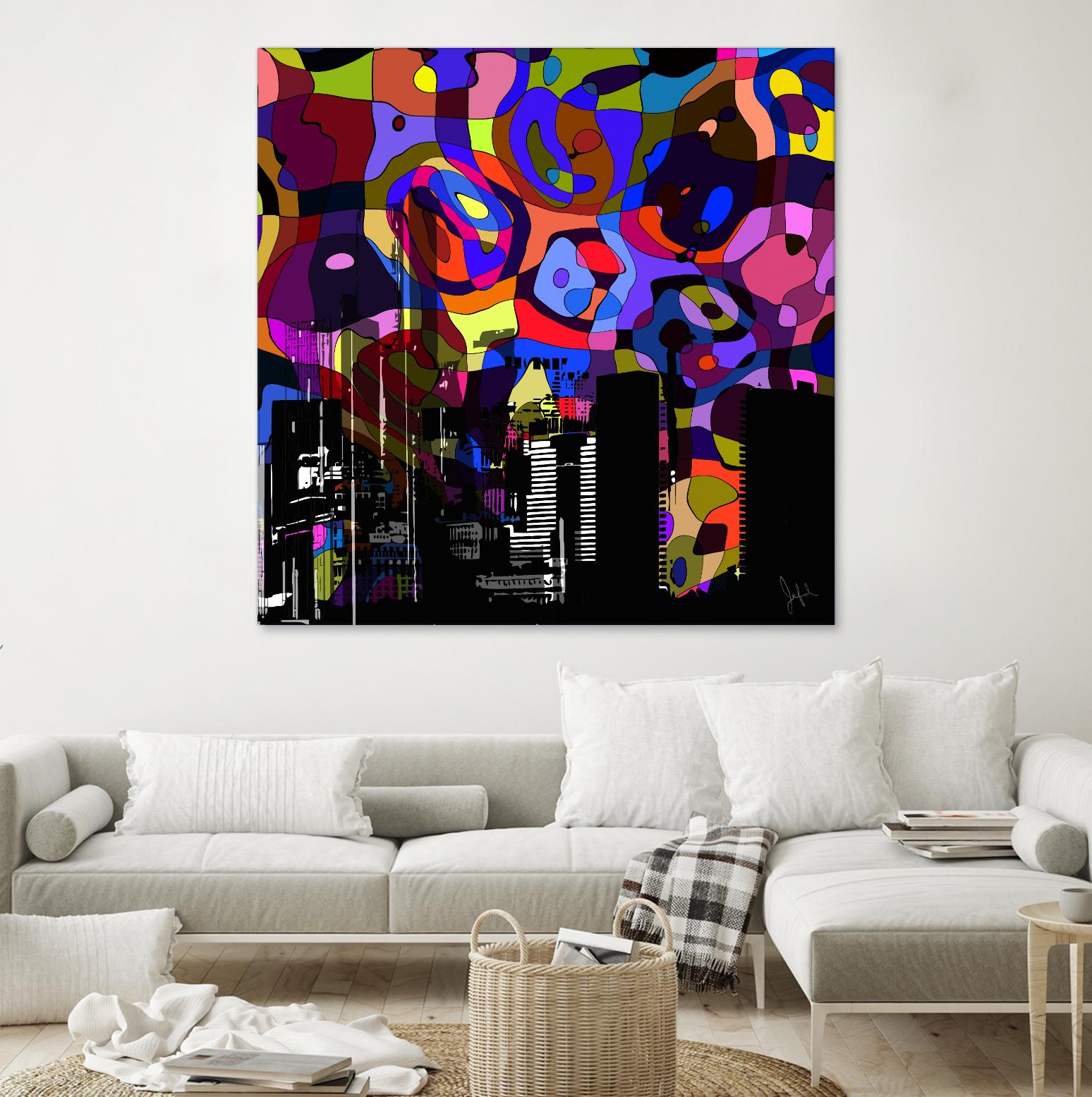 Urban Color V by Jefd on GIANT ART - blue pop art - alternative