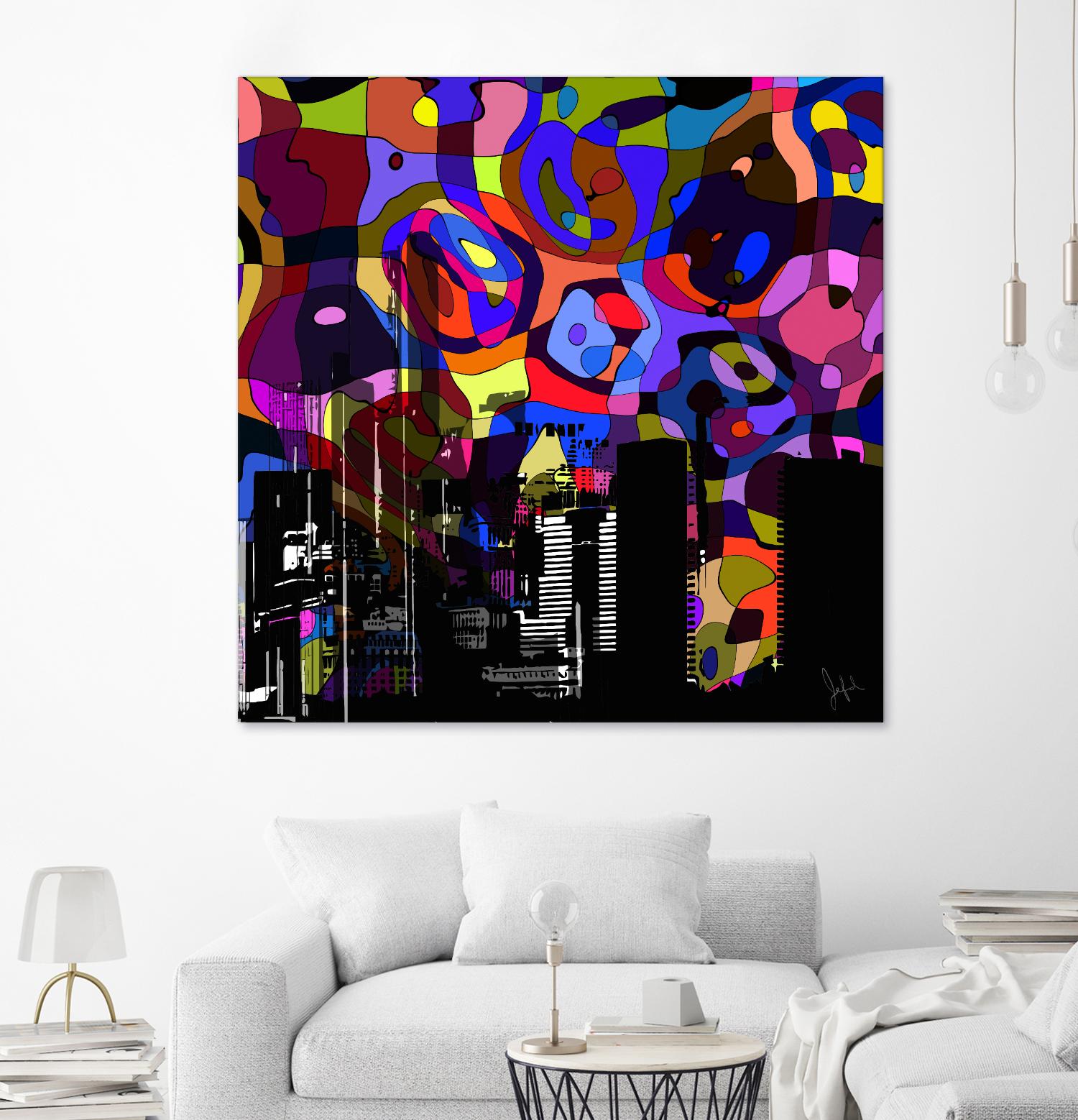 Urban Color V by Jefd on GIANT ART - blue pop art - alternative
