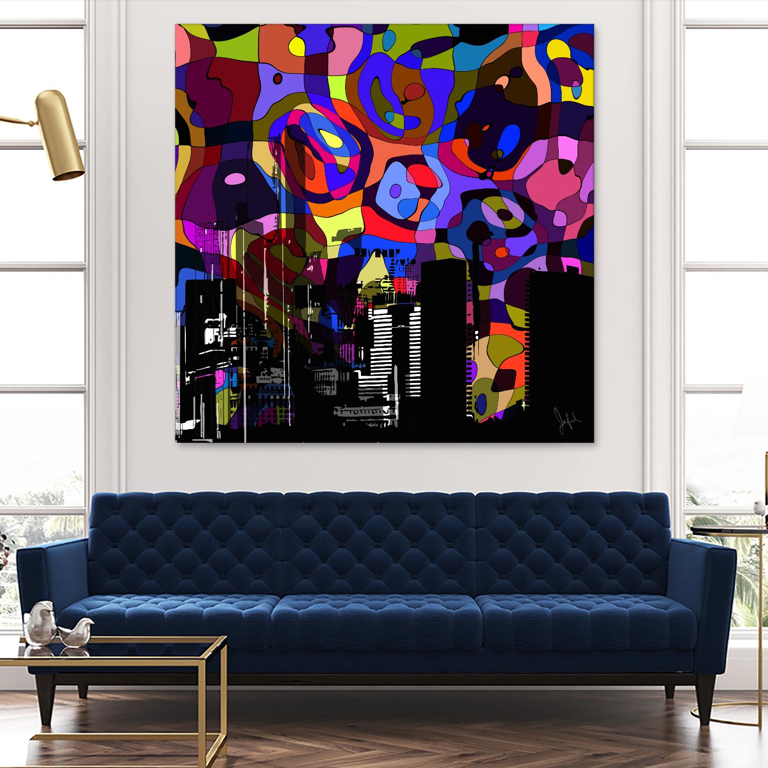 Urban Color V by Jefd on GIANT ART - blue pop art - alternative
