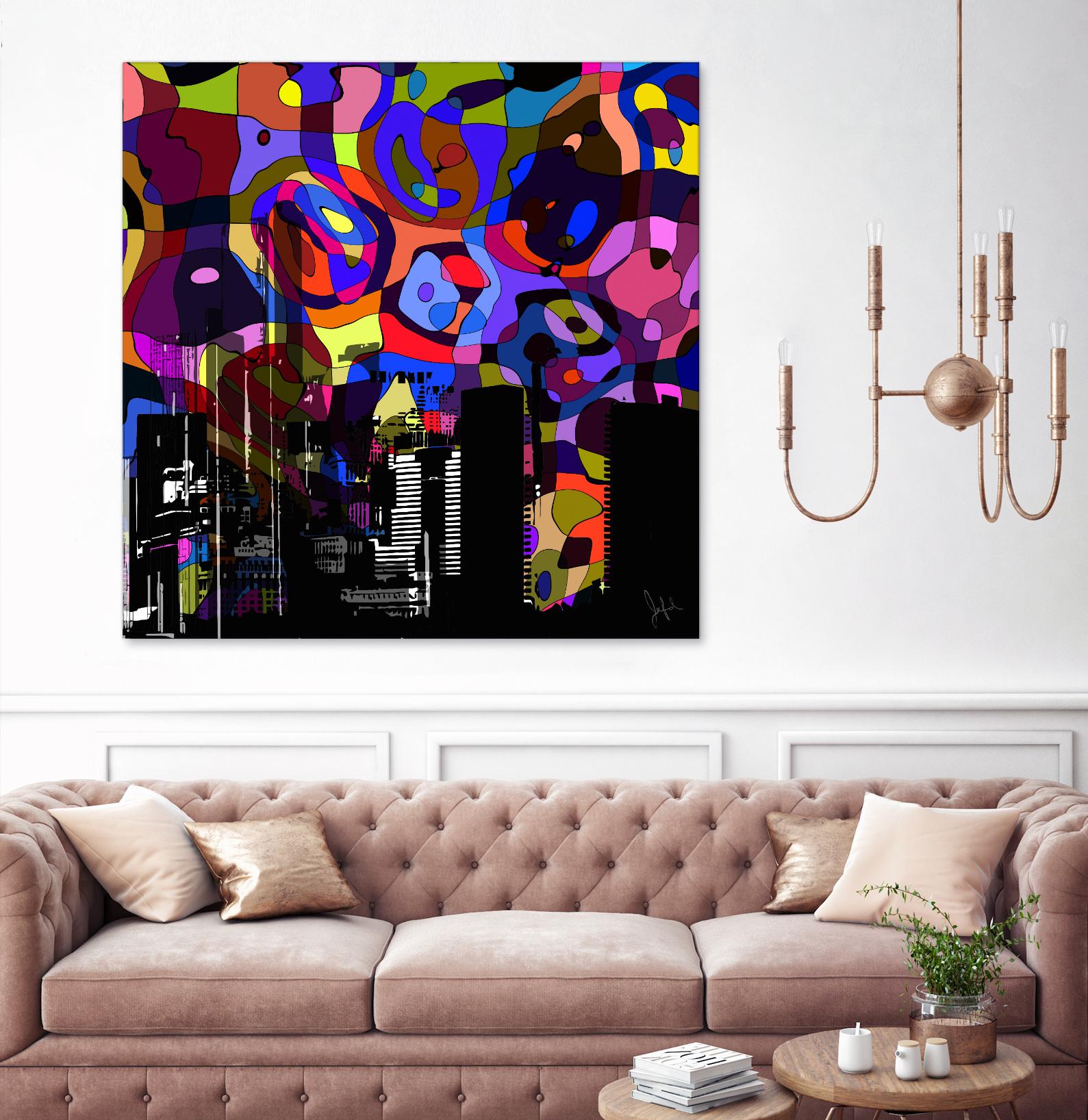 Urban Color V by Jefd on GIANT ART - blue pop art - alternative