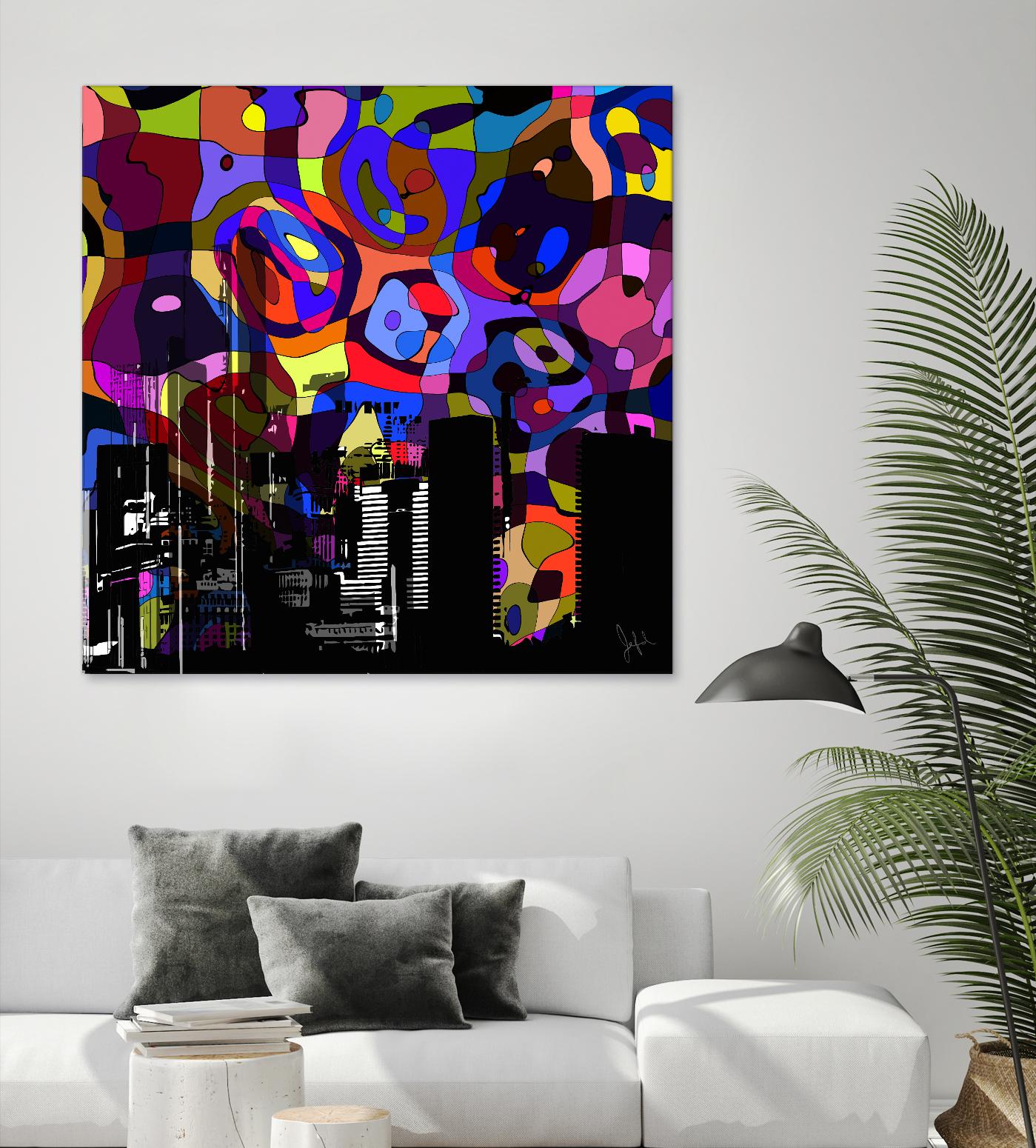 Urban Color V by Jefd on GIANT ART - blue pop art - alternative
