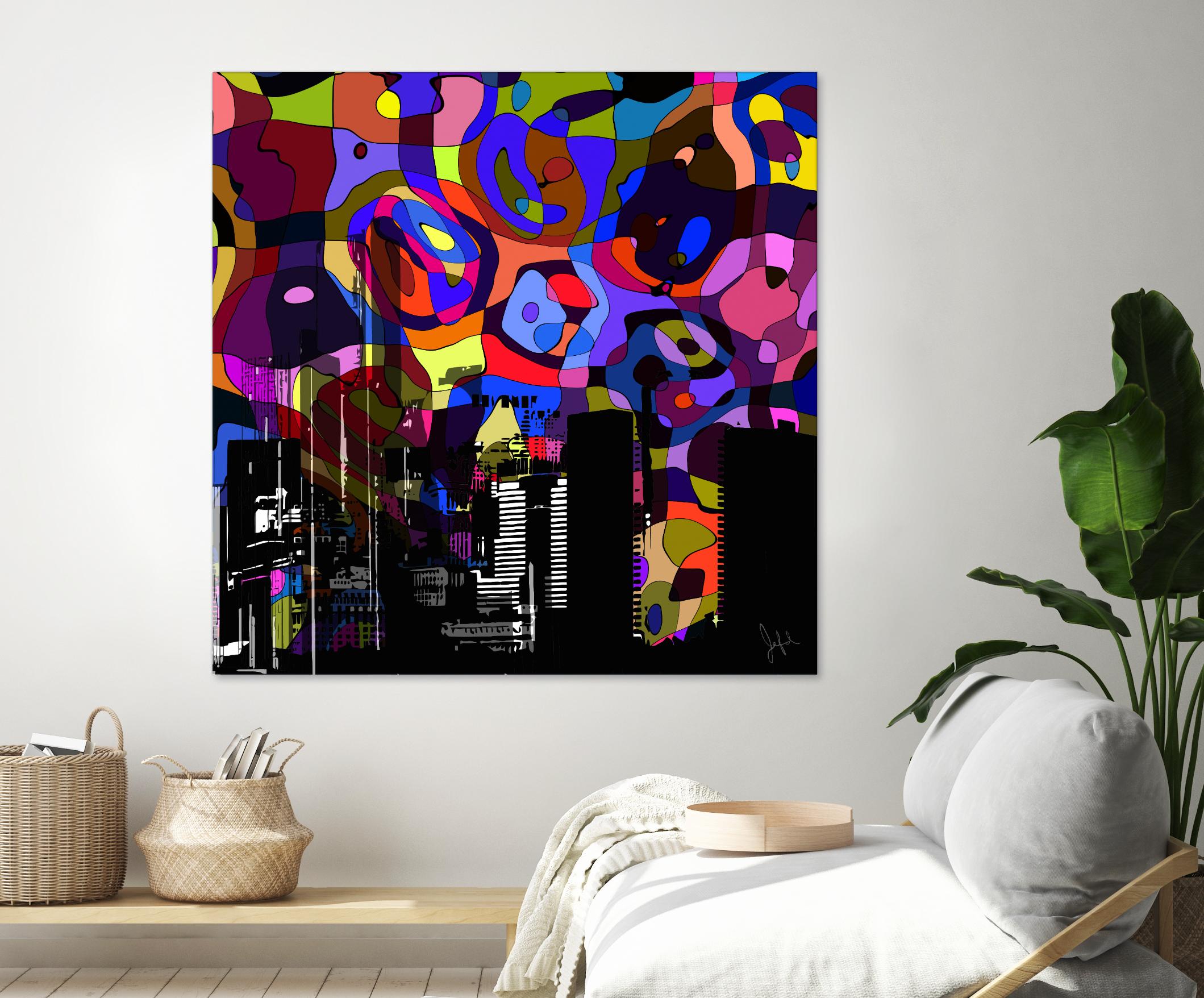 Urban Color V by Jefd on GIANT ART - blue pop art - alternative