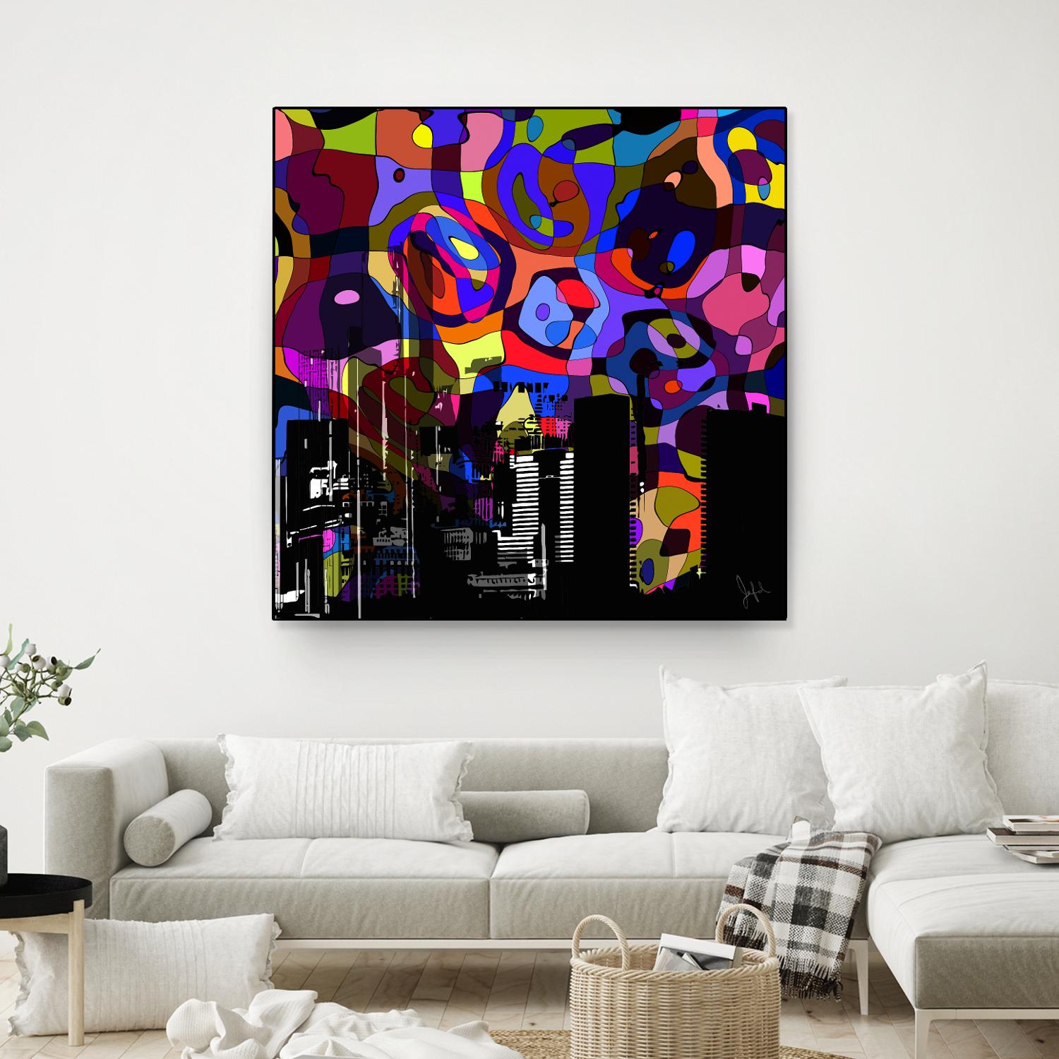 Urban Color V by Jefd on GIANT ART - blue pop art - alternative
