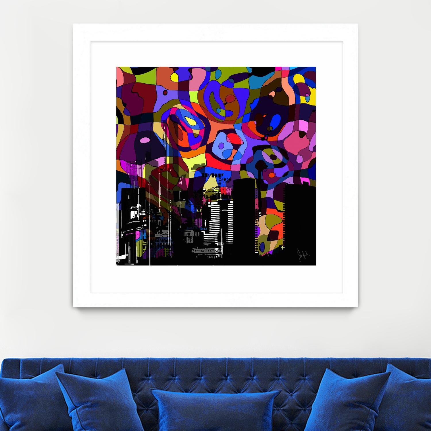Urban Color V by Jefd on GIANT ART - blue pop art - alternative