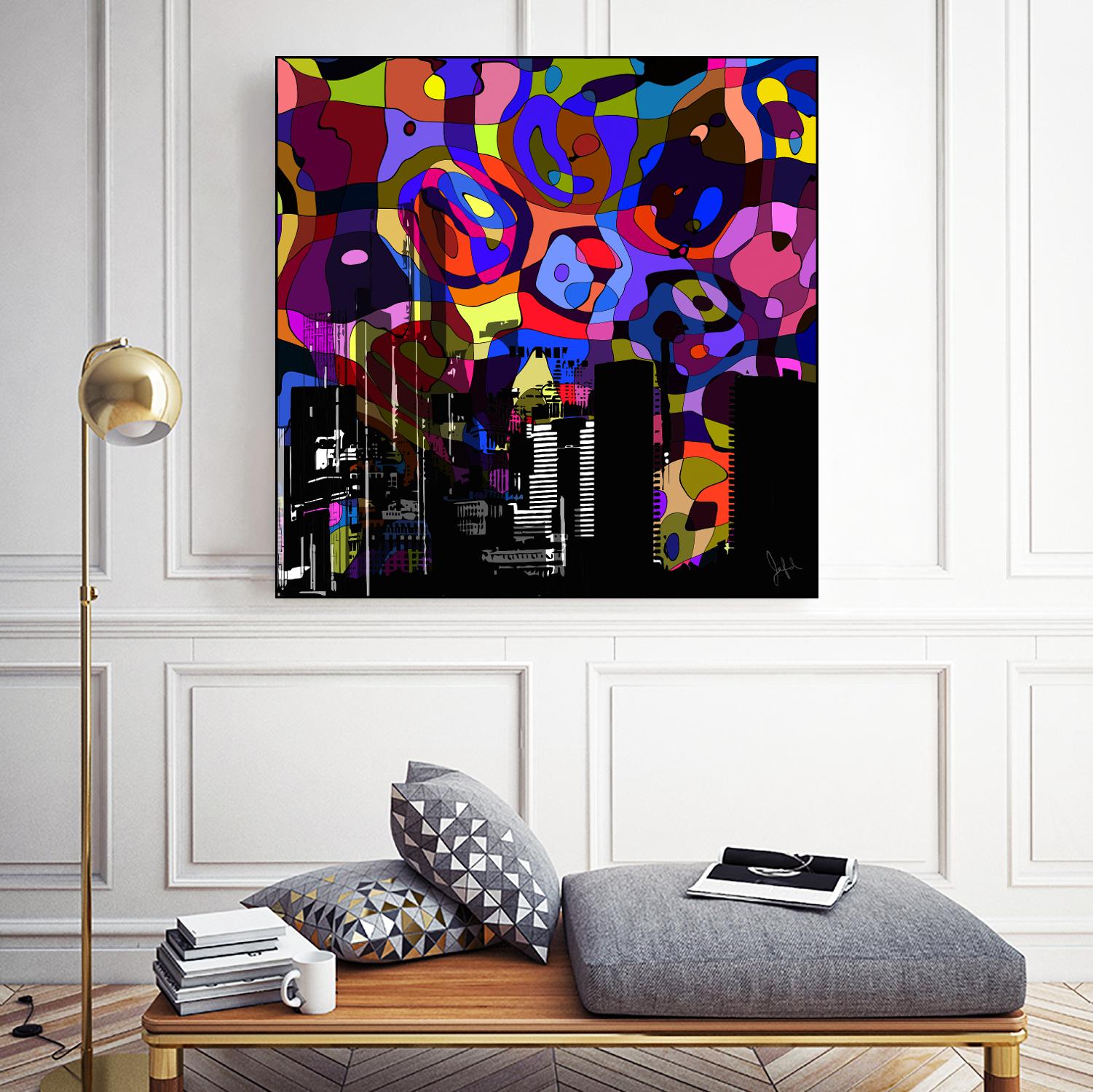 Urban Color V by Jefd on GIANT ART - blue pop art - alternative