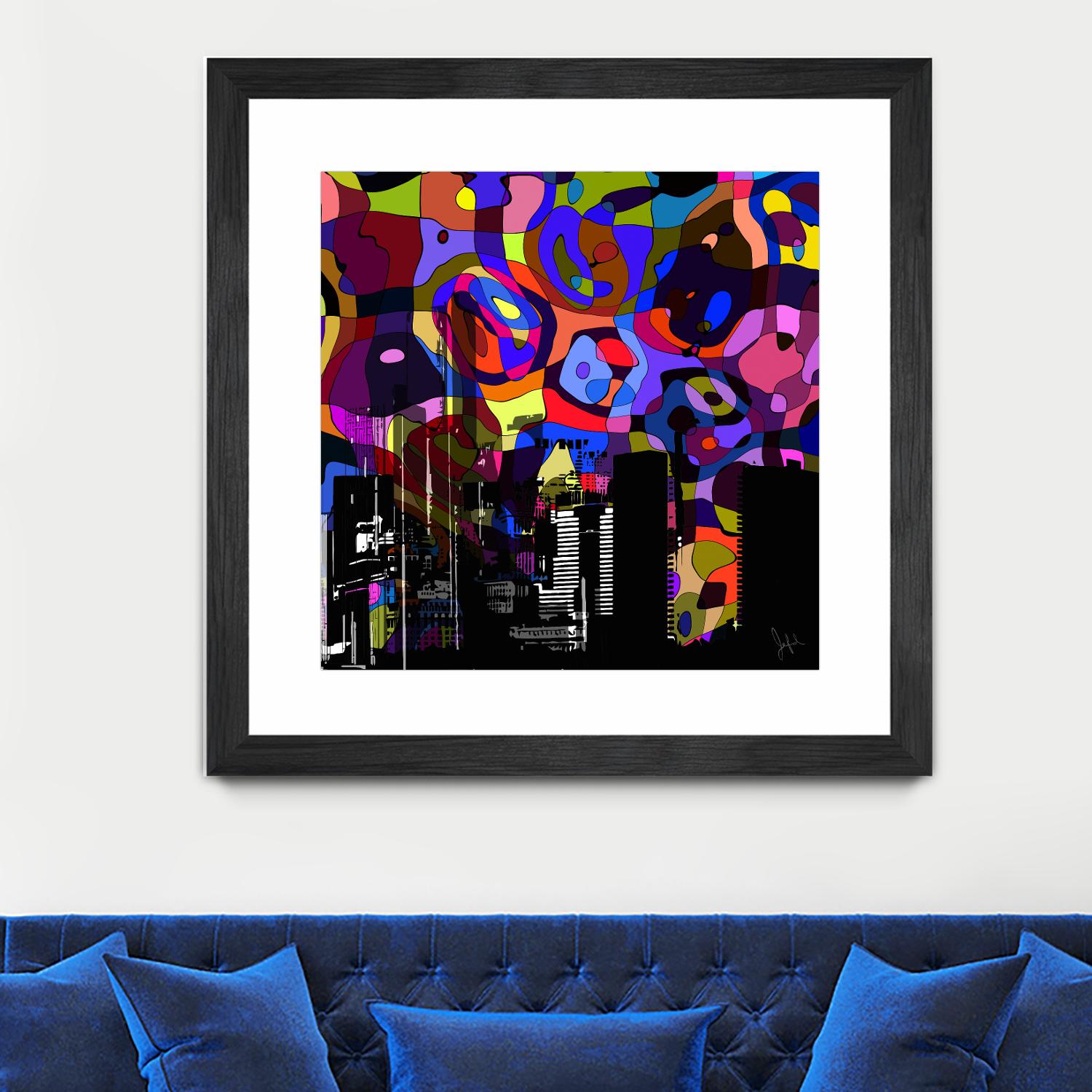 Urban Color V by Jefd on GIANT ART - blue pop art - alternative