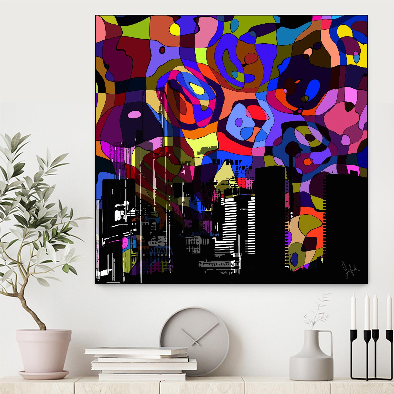 Urban Color V by Jefd on GIANT ART - blue pop art - alternative