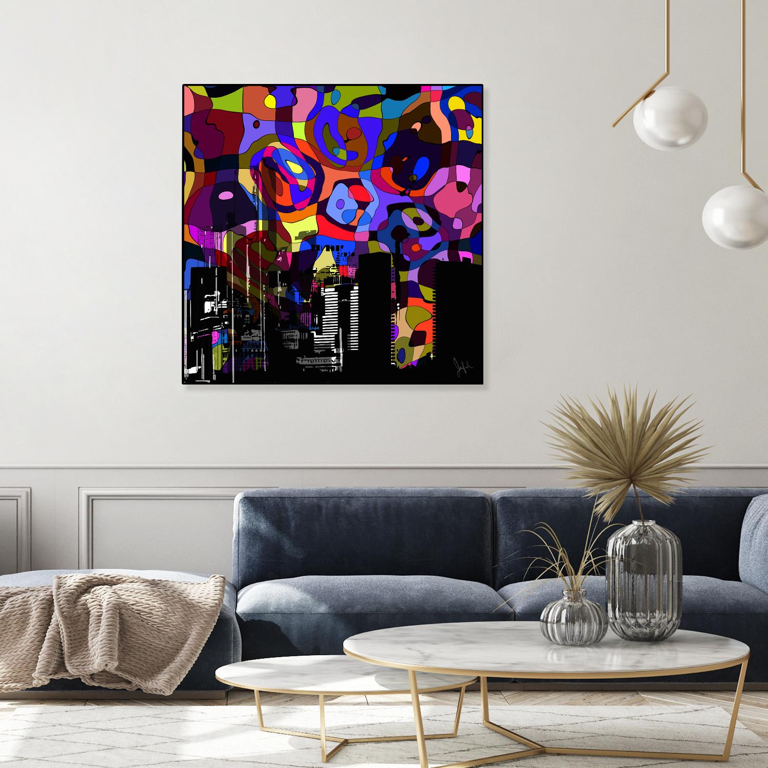 Urban Color V by Jefd on GIANT ART - blue pop art - alternative