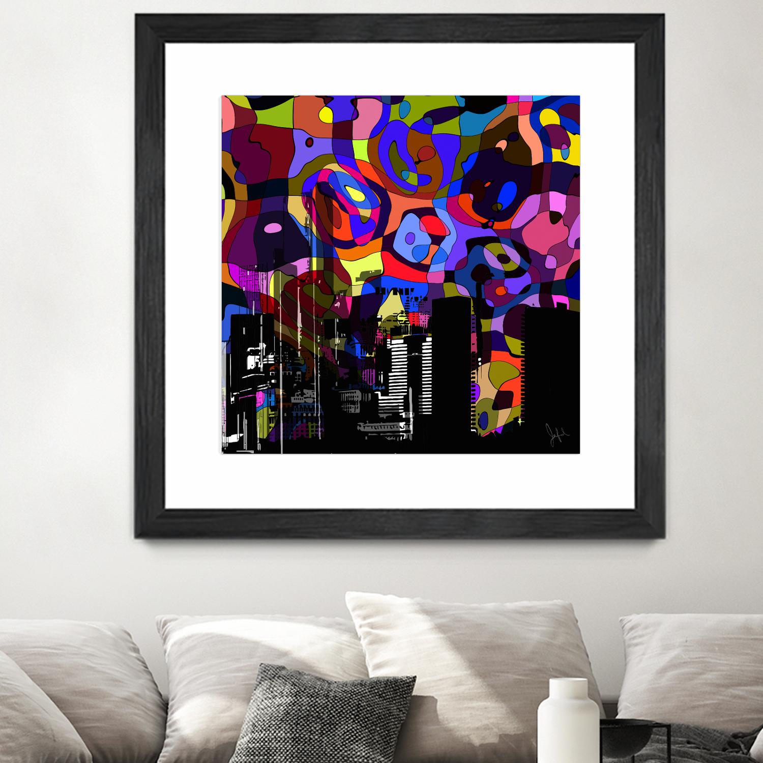 Urban Color V by Jefd on GIANT ART - blue pop art - alternative