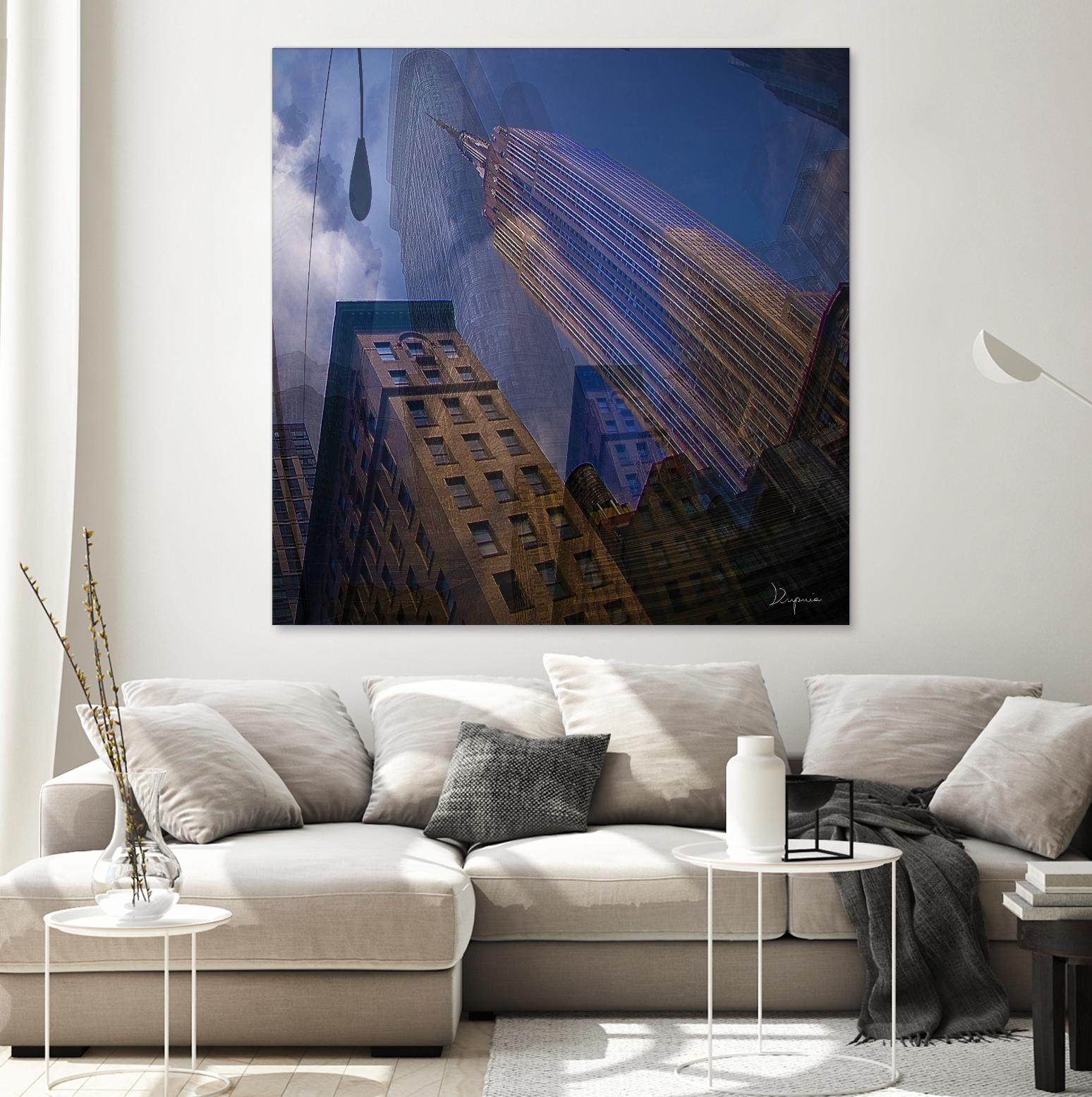 Skymanie by Jean-François Dupuis on GIANT ART - beige photography gratte ciel