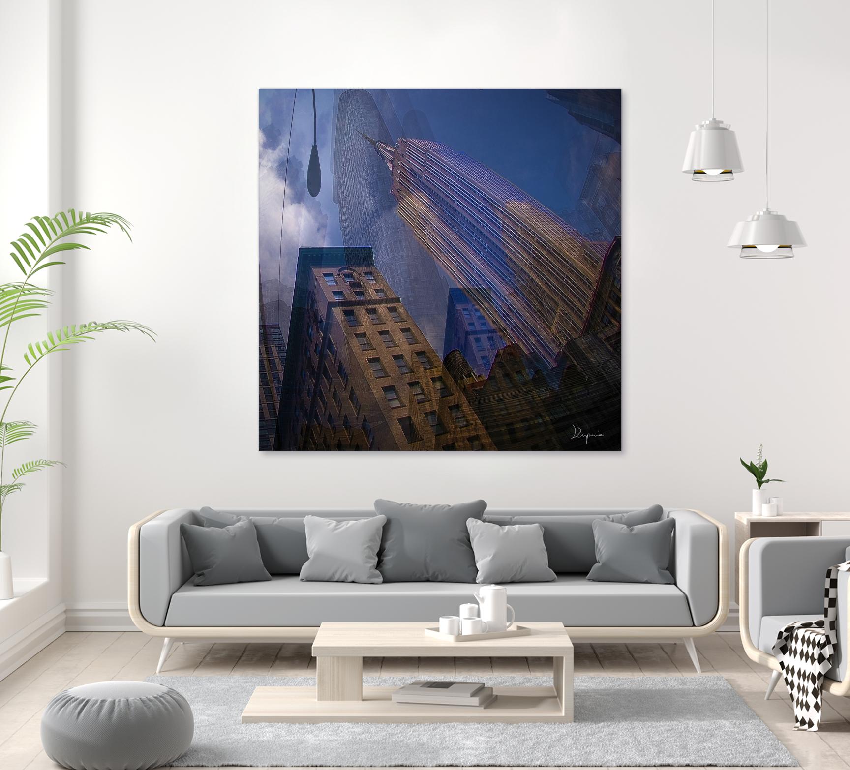 Skymanie by Jean-François Dupuis on GIANT ART - beige photography gratte ciel