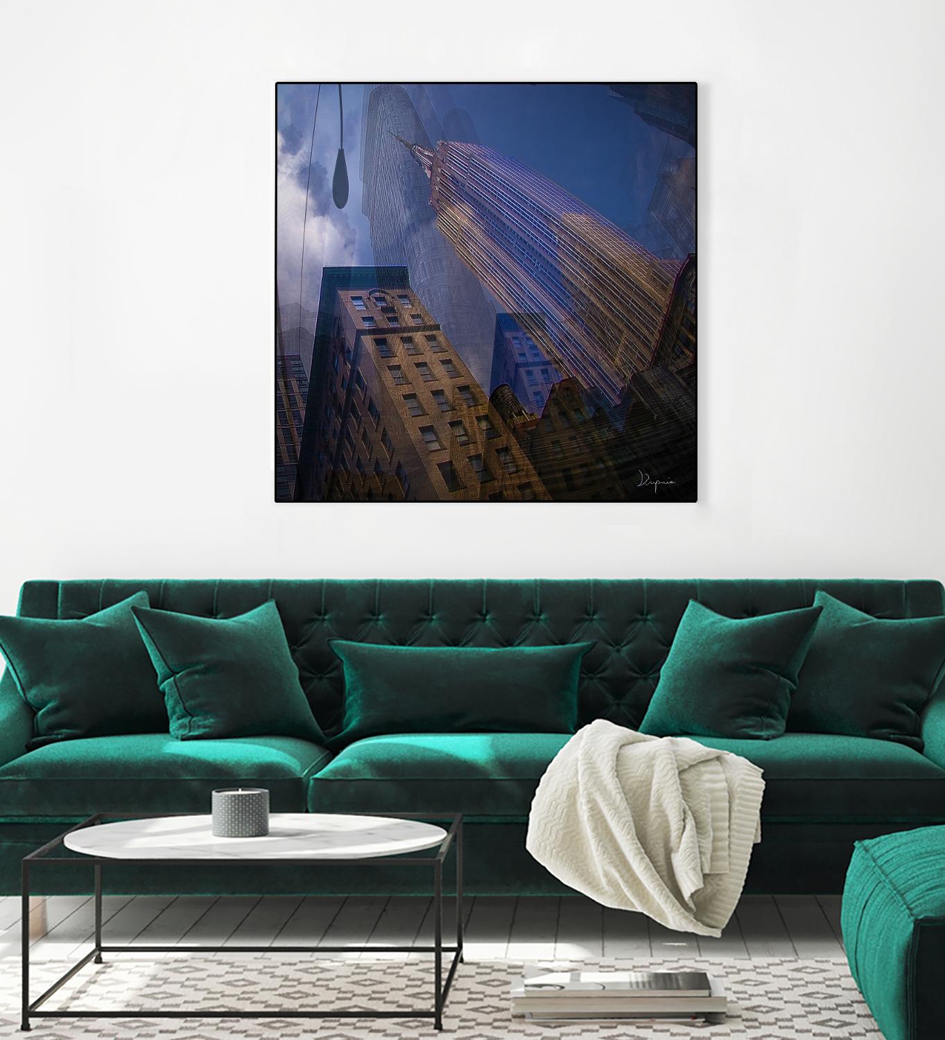 Skymanie by Jean-François Dupuis on GIANT ART - beige photography gratte ciel