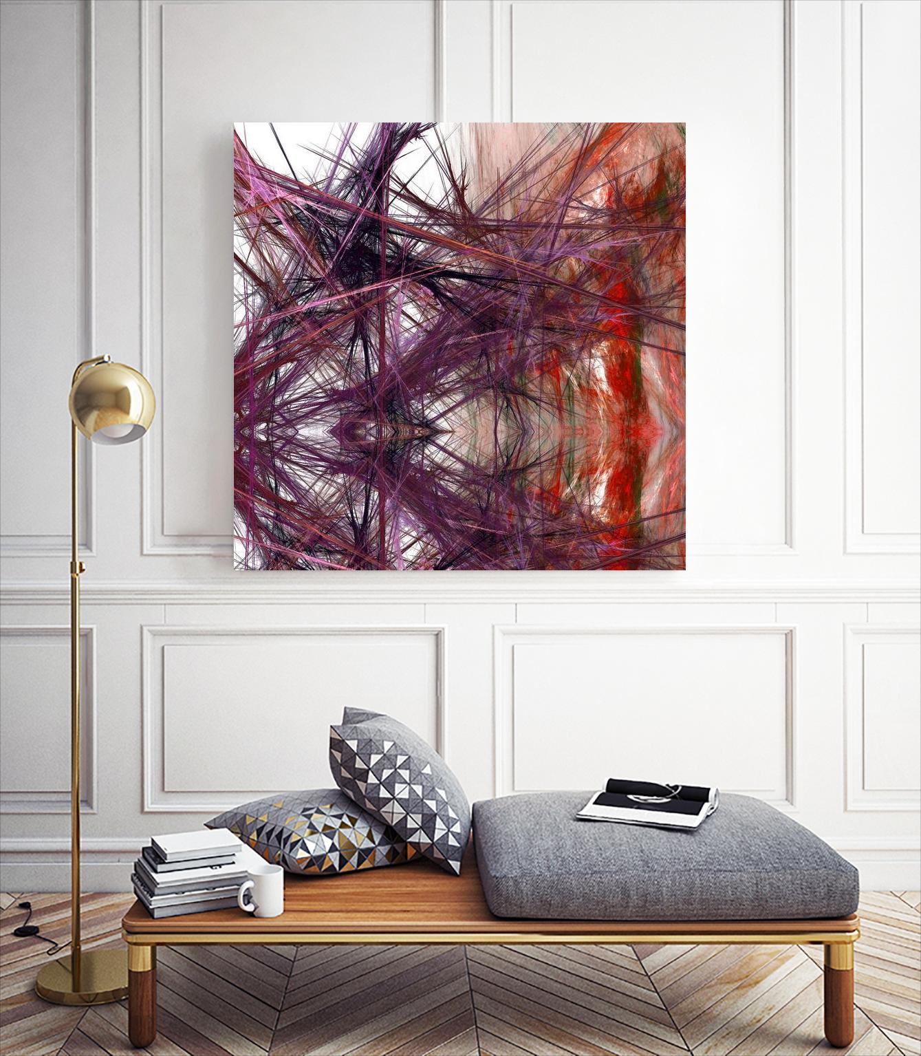 Purple Light III by Jean-François Dupuis on GIANT ART - orange digital art canadien