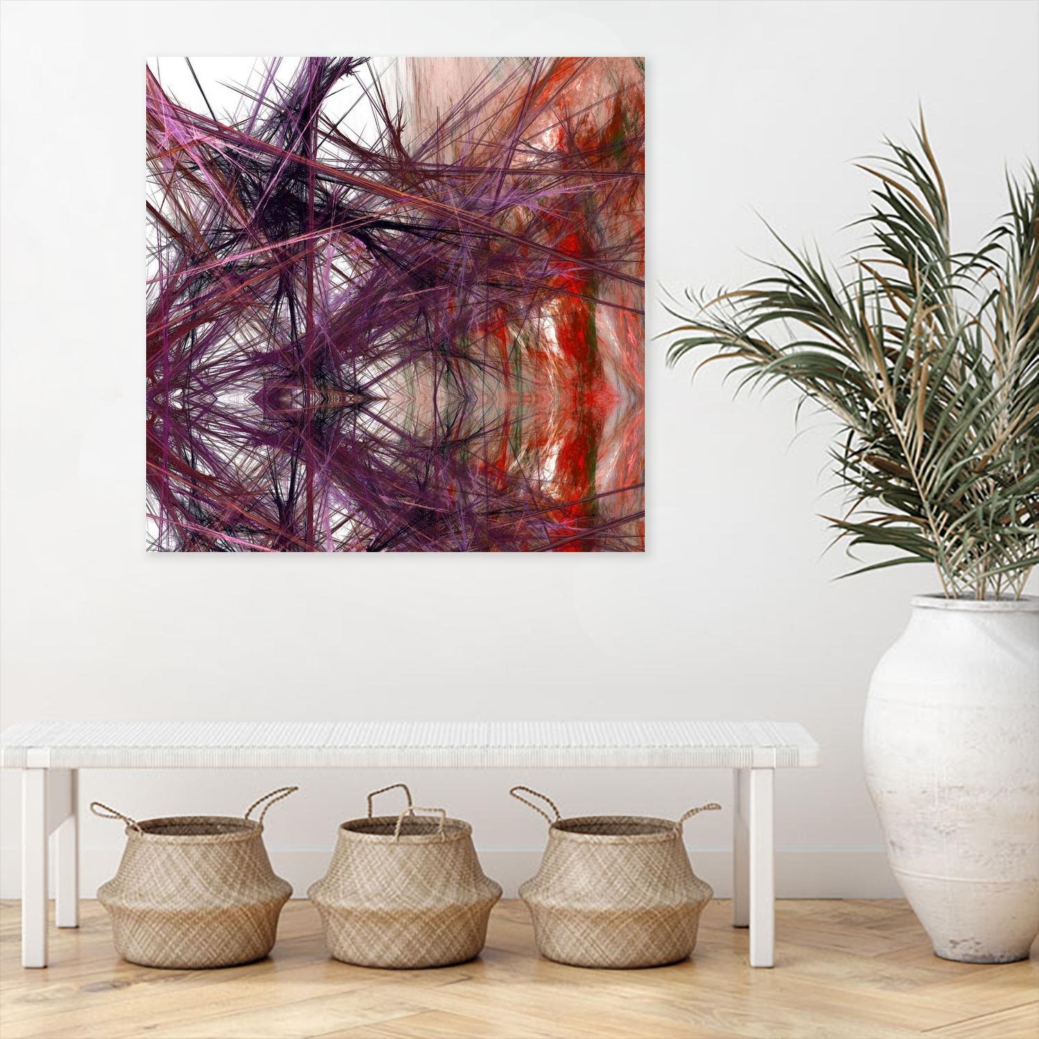 Purple Light III by Jean-François Dupuis on GIANT ART - orange digital art canadien