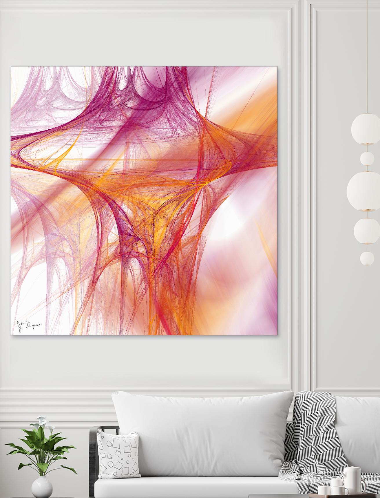 Mutation II by Jean-François Dupuis on GIANT ART - pink abstract