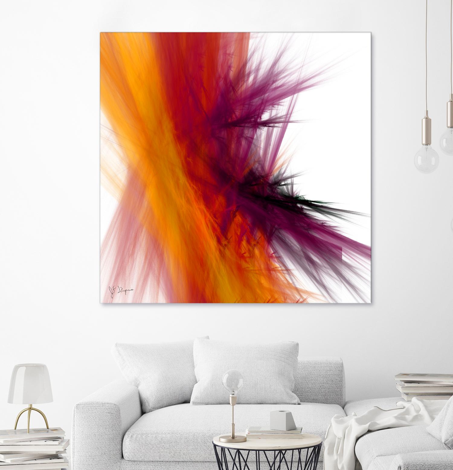 Mutation V by Jean-François Dupuis on GIANT ART - yellow abstract