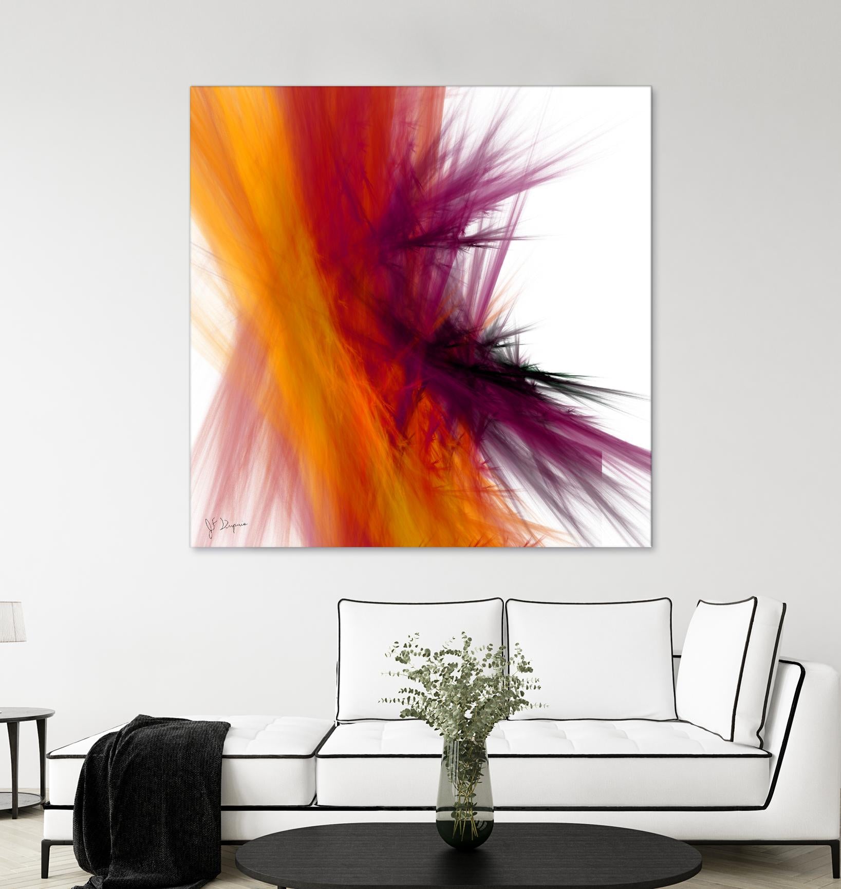 Mutation V by Jean-François Dupuis on GIANT ART - yellow abstract