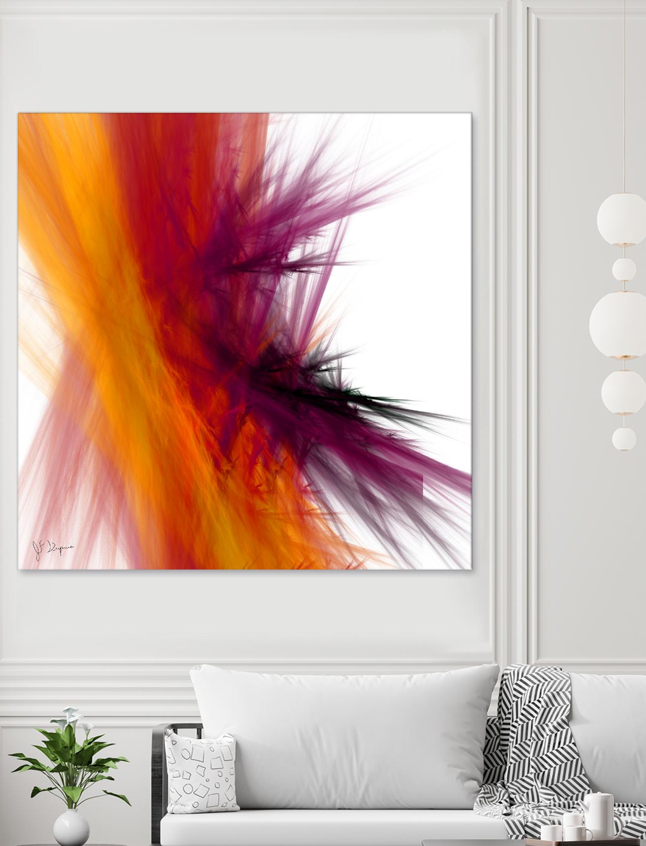 Mutation V by Jean-François Dupuis on GIANT ART - yellow abstract