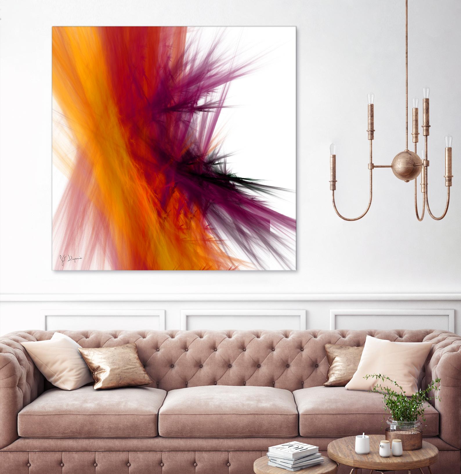 Mutation V by Jean-François Dupuis on GIANT ART - yellow abstract