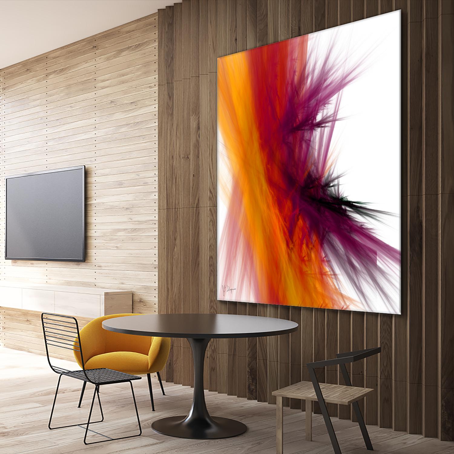 Mutation V by Jean-François Dupuis on GIANT ART - yellow abstract