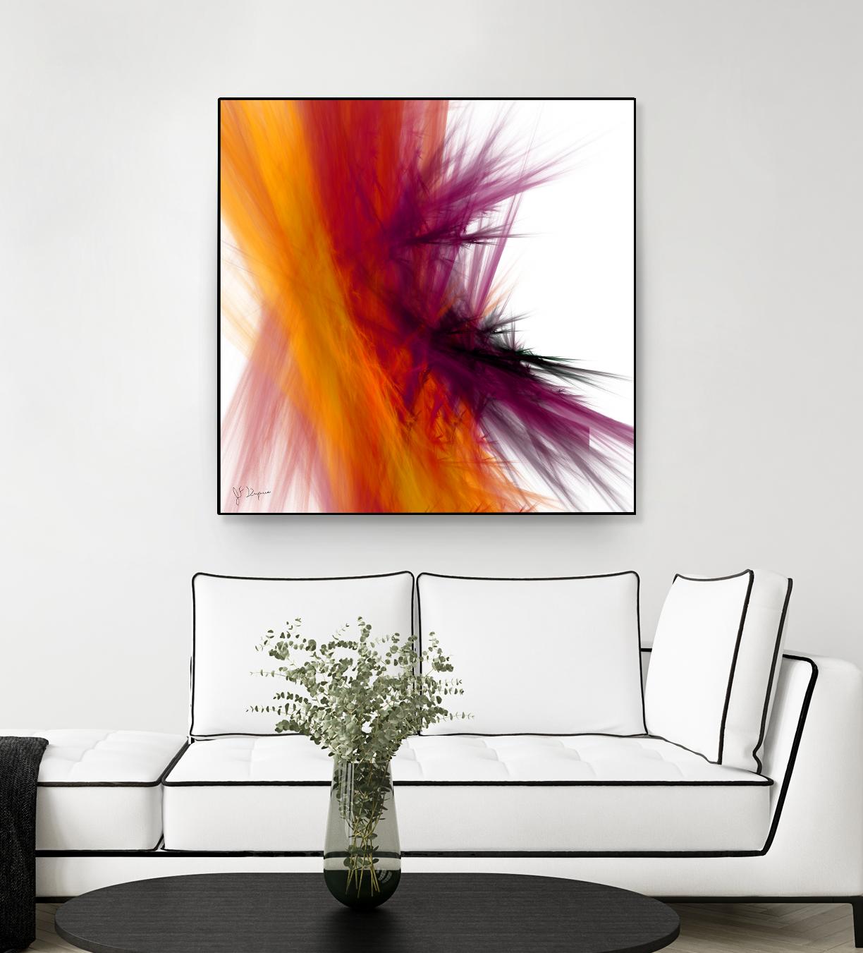 Mutation V by Jean-François Dupuis on GIANT ART - yellow abstract