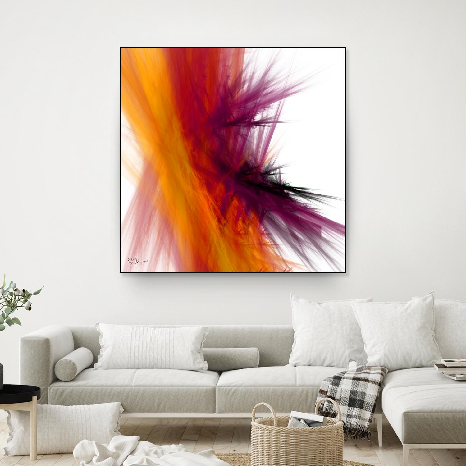 Mutation V by Jean-François Dupuis on GIANT ART - yellow abstract