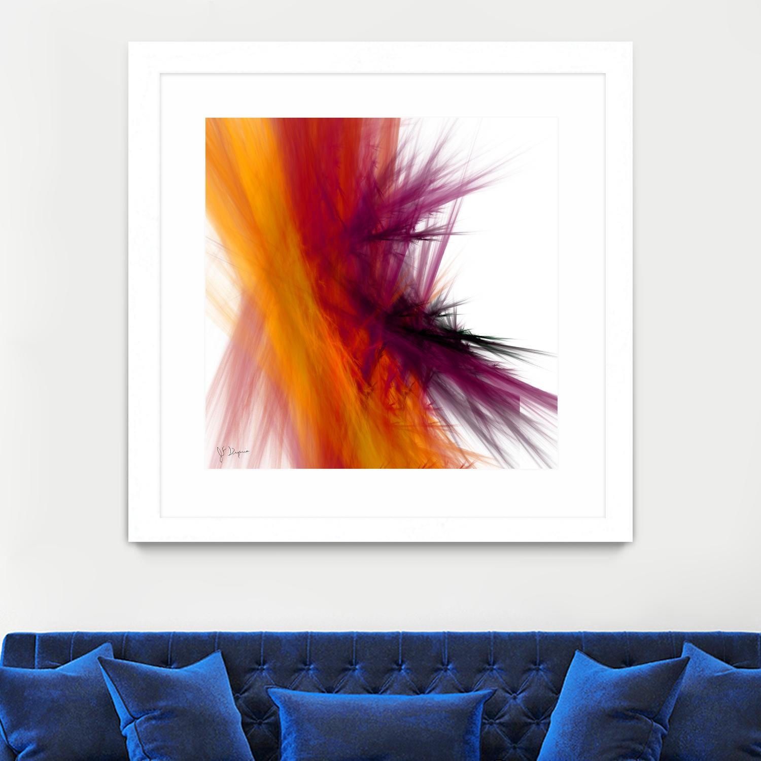 Mutation V by Jean-François Dupuis on GIANT ART - yellow abstract