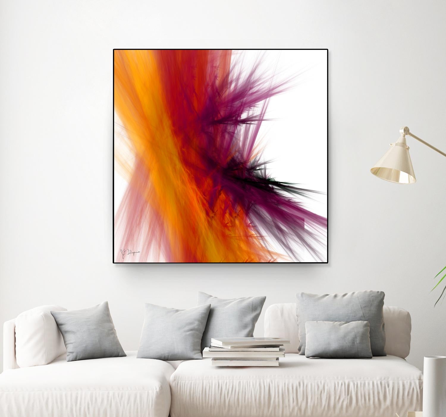 Mutation V by Jean-François Dupuis on GIANT ART - yellow abstract