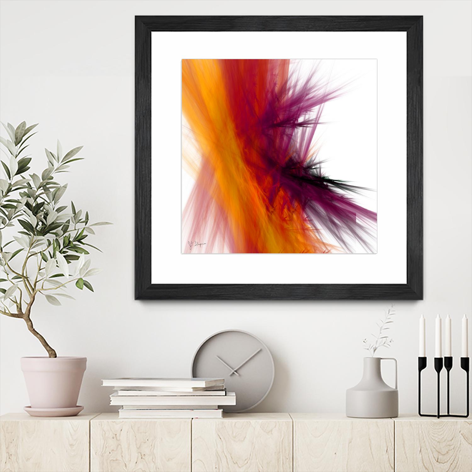 Mutation V by Jean-François Dupuis on GIANT ART - yellow abstract