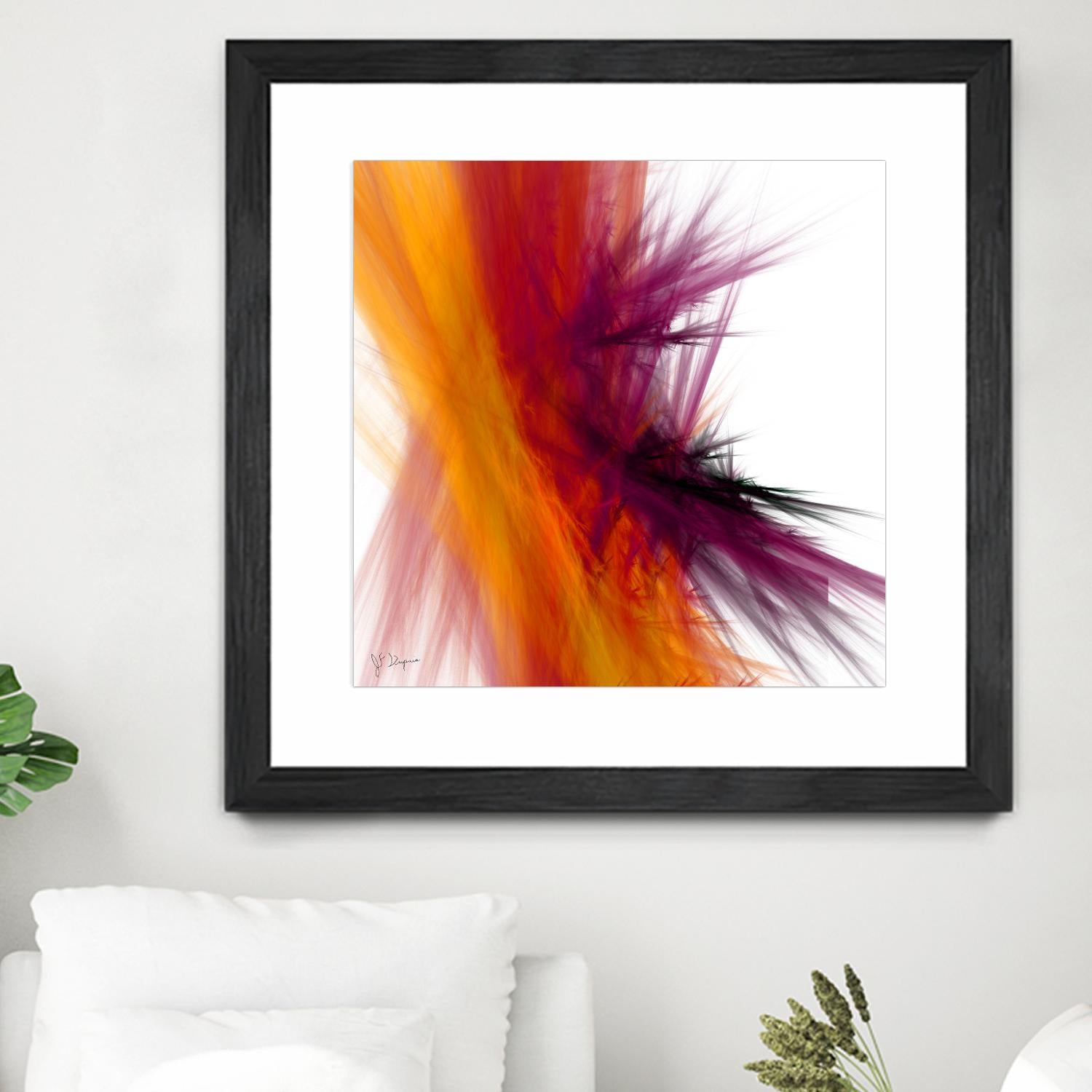 Mutation V by Jean-François Dupuis on GIANT ART - yellow abstract