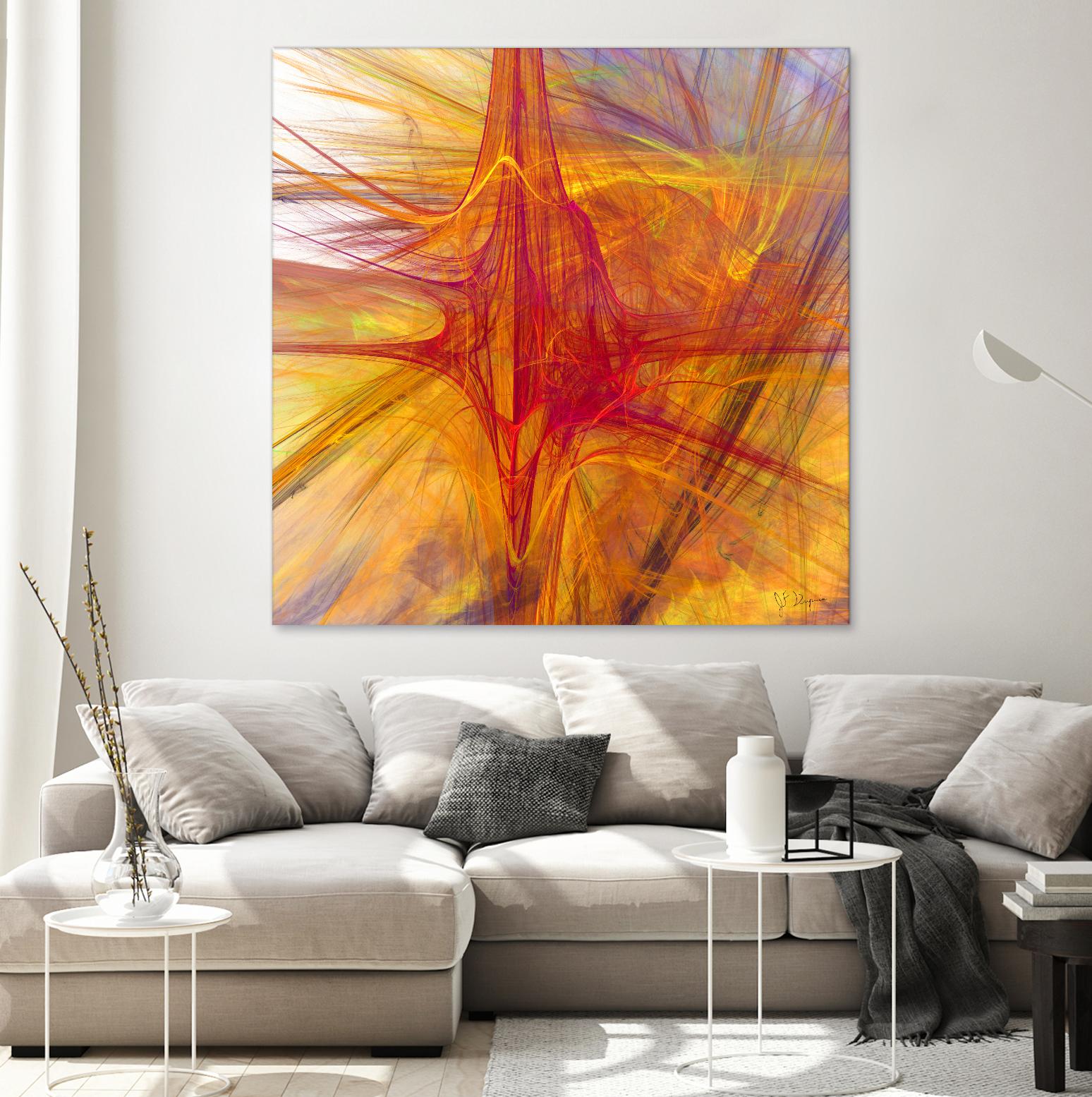 Mutation VI by Jean-François Dupuis on GIANT ART - yellow abstract