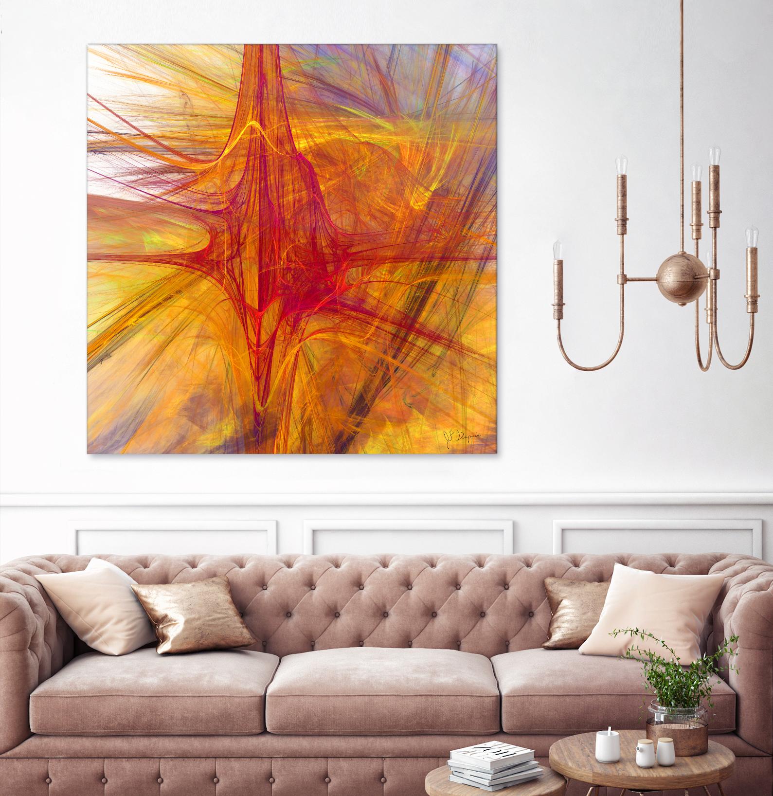 Mutation VI by Jean-François Dupuis on GIANT ART - yellow abstract