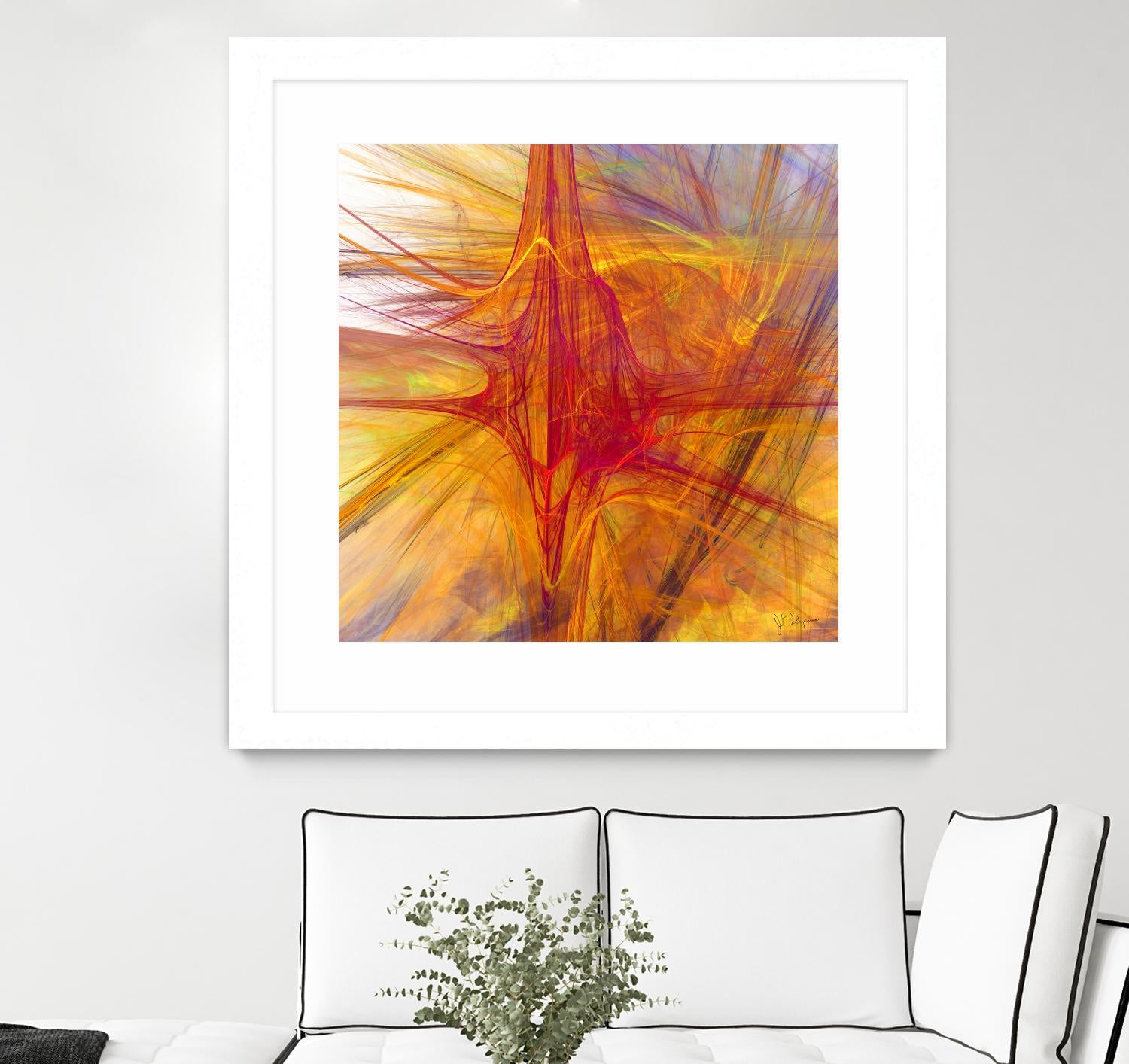 Mutation VI by Jean-François Dupuis on GIANT ART - yellow abstract