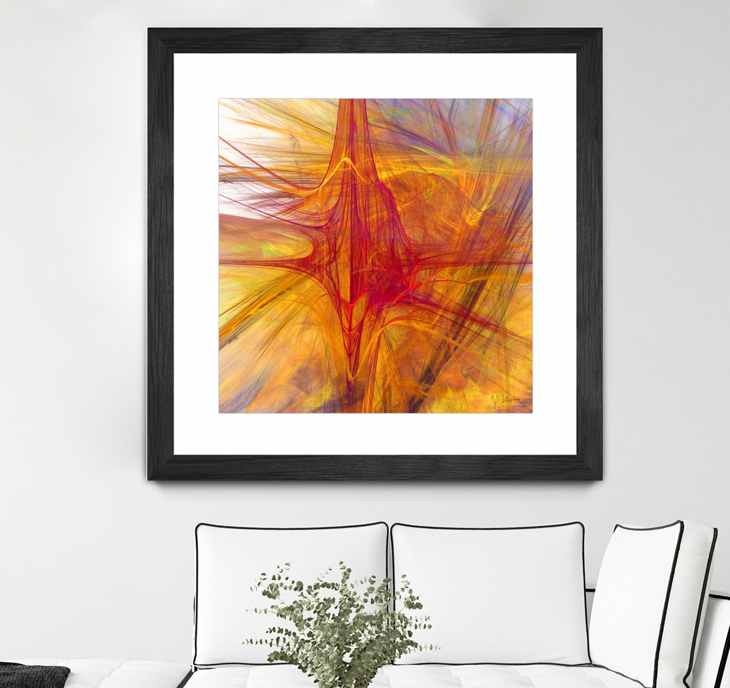 Mutation VI by Jean-François Dupuis on GIANT ART - yellow abstract