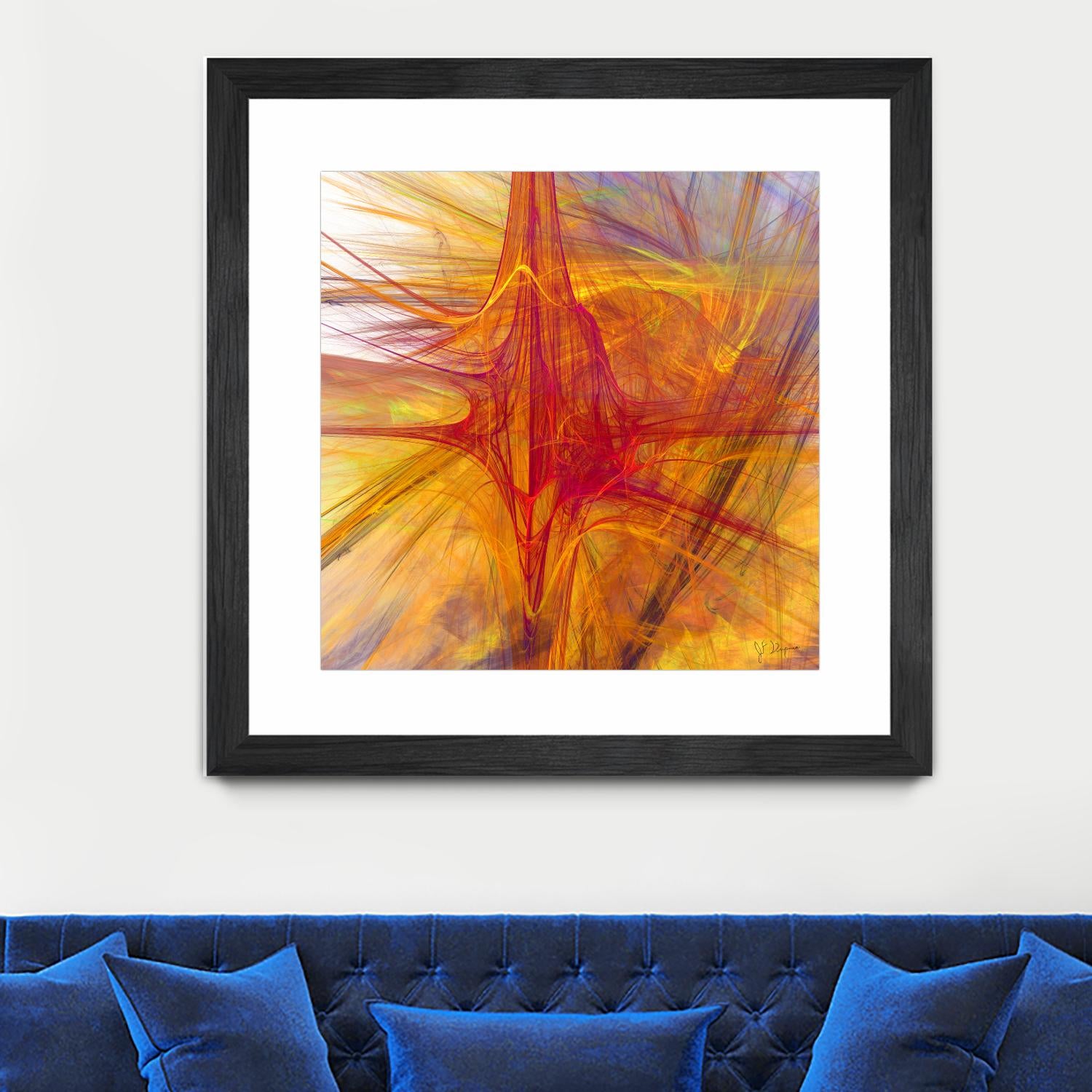 Mutation VI by Jean-François Dupuis on GIANT ART - yellow abstract