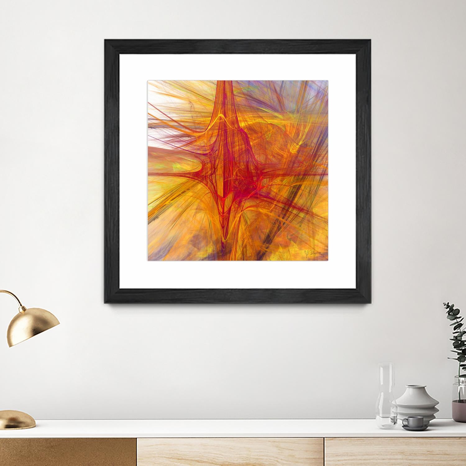 Mutation VI by Jean-François Dupuis on GIANT ART - yellow abstract