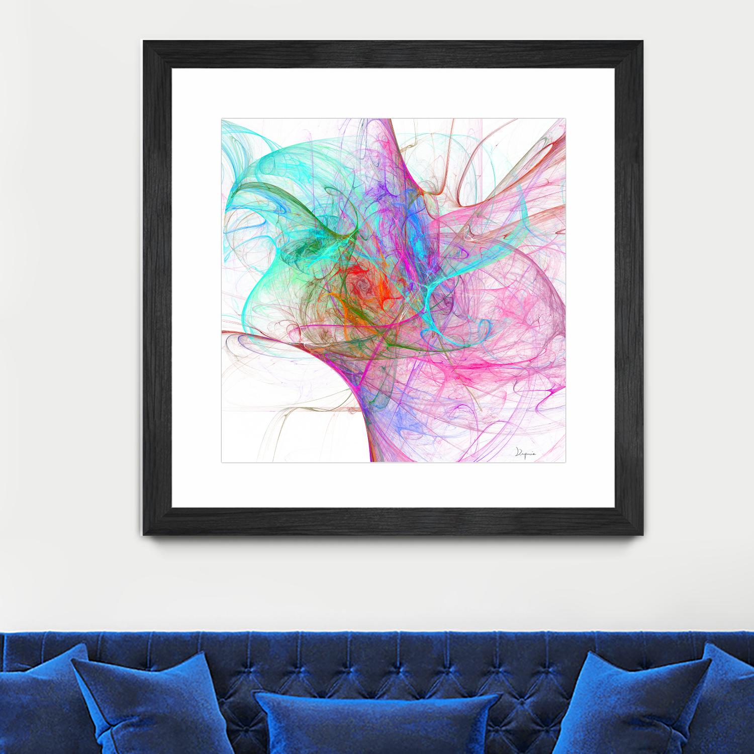 Fractalis I by Jean-François Dupuis on GIANT ART - pink digital québécois