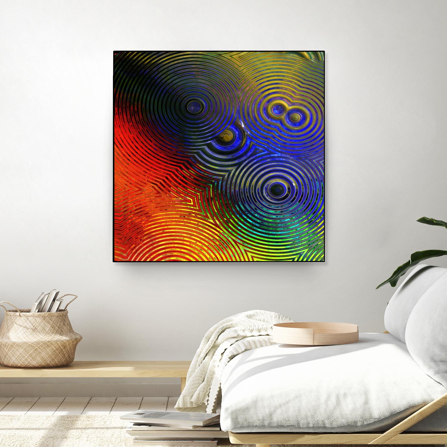 Colorful Abstract I by Jean-François Dupuis on GIANT ART - blue abstract