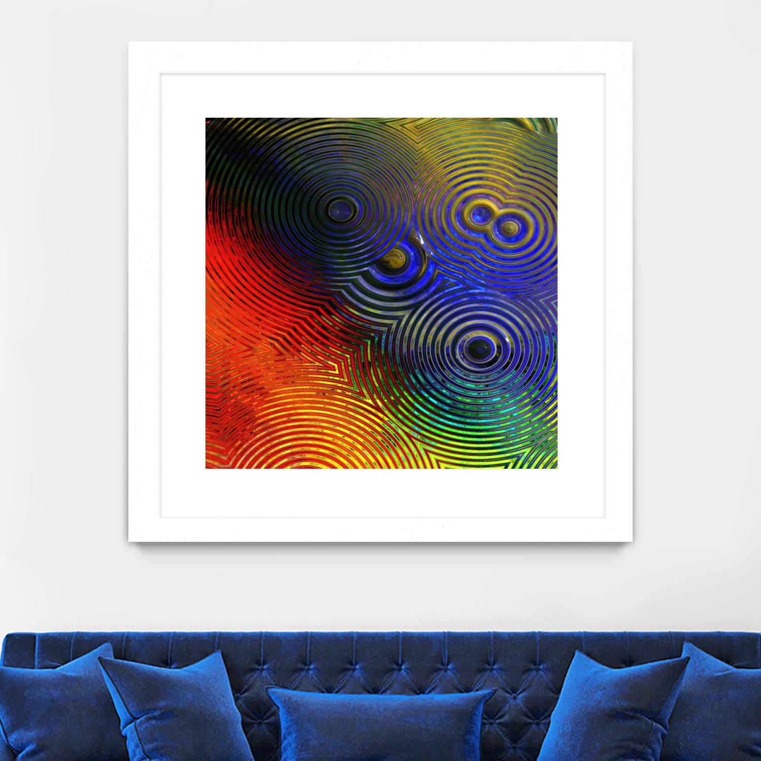 Colorful Abstract I by Jean-François Dupuis on GIANT ART - blue abstract